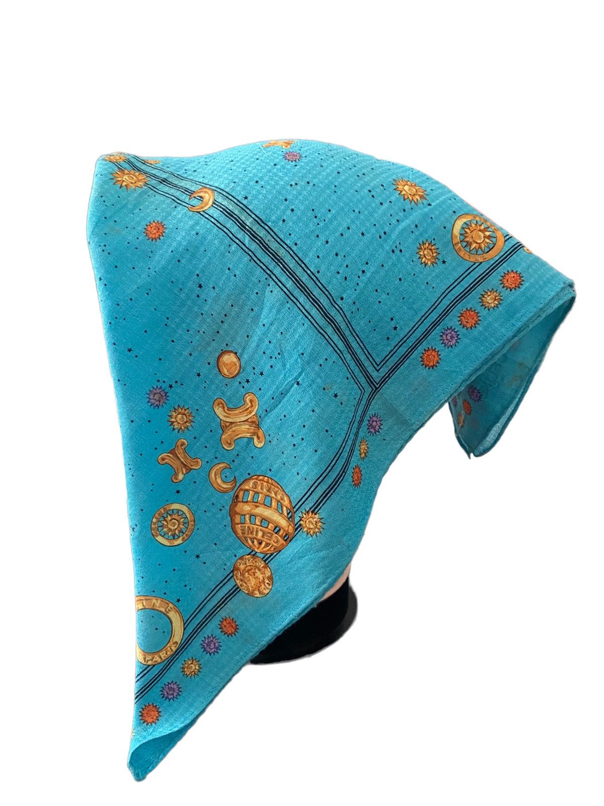 Celine × Vintage CELINE BANDANA HANDKERCHIEF NECKERCHIEF Nice design Size ONE SIZE - 3 Thumbnail