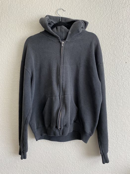 Vintage 1990s Vintage Lee Faded Black Grey Zip Up Hoodie Grailed
