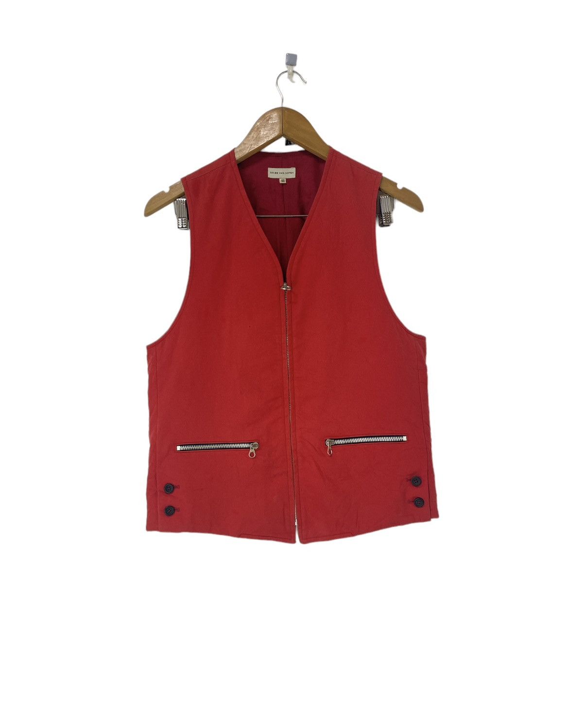 Dries Van Noten Dries Van Noten Zipper Vest Back Pocket Design Size US S / EU 44-46 / 1 - 1 Thumbnail