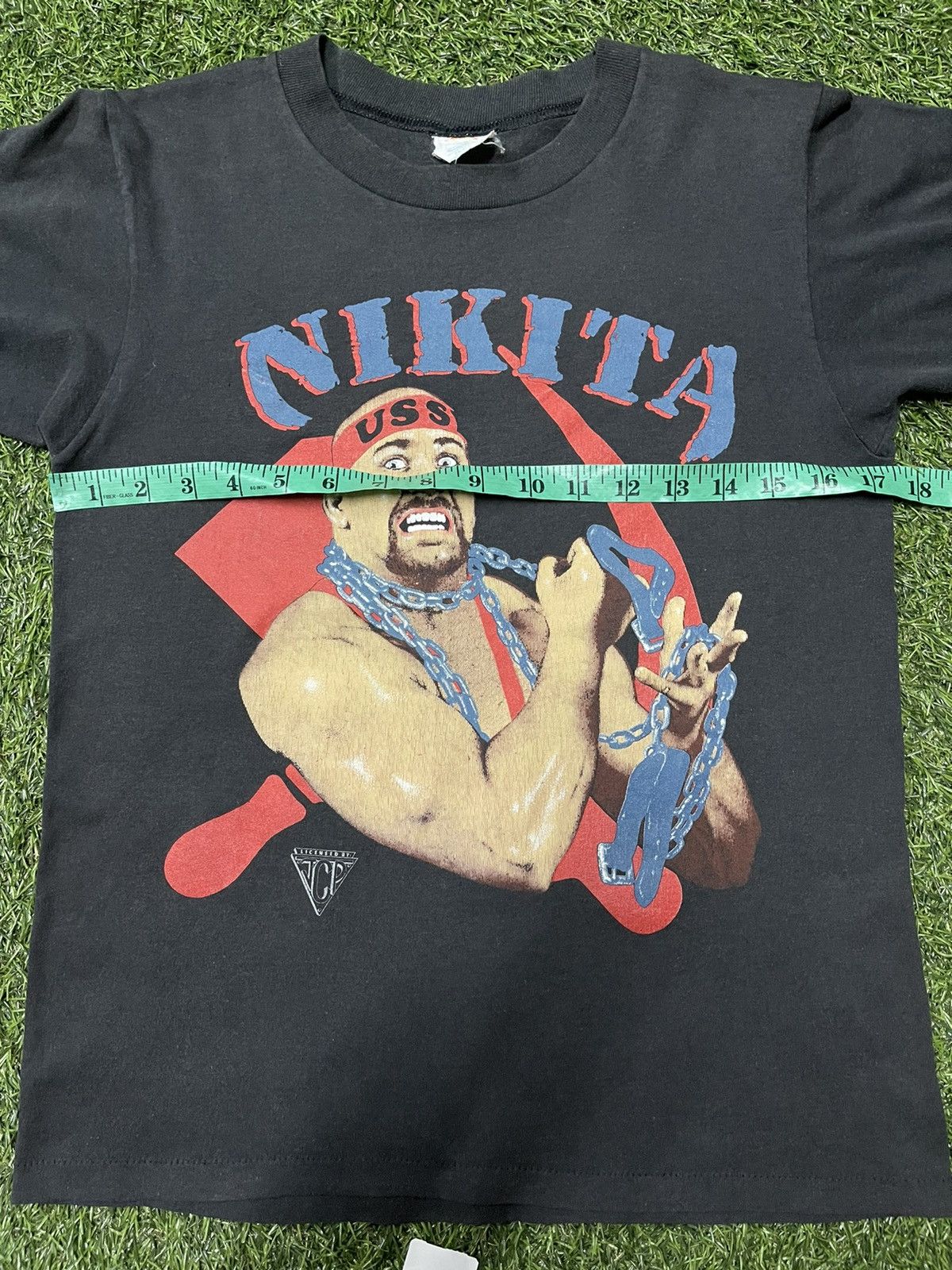 Vintage Very Rare Vintage 80s Nikita Koloff Wrestler Wwf Tee Size US S / EU 44-46 / 1 - 10 Thumbnail
