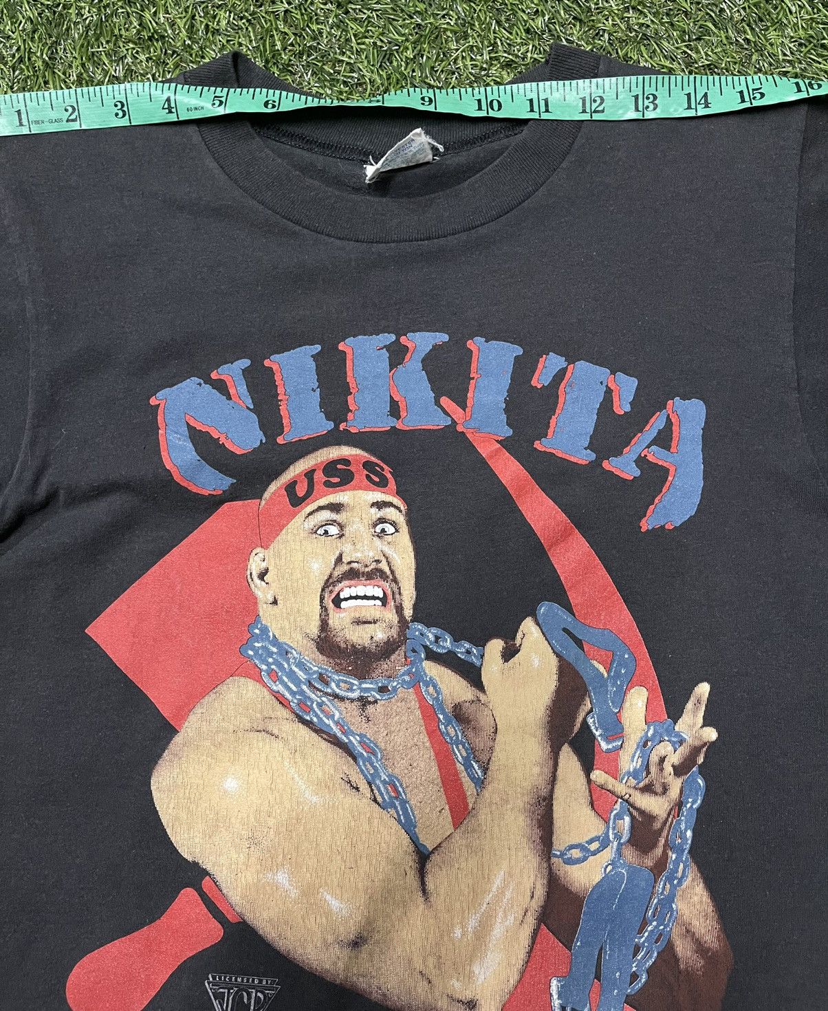 Vintage Very Rare Vintage 80s Nikita Koloff Wrestler Wwf Tee Size US S / EU 44-46 / 1 - 12 Thumbnail