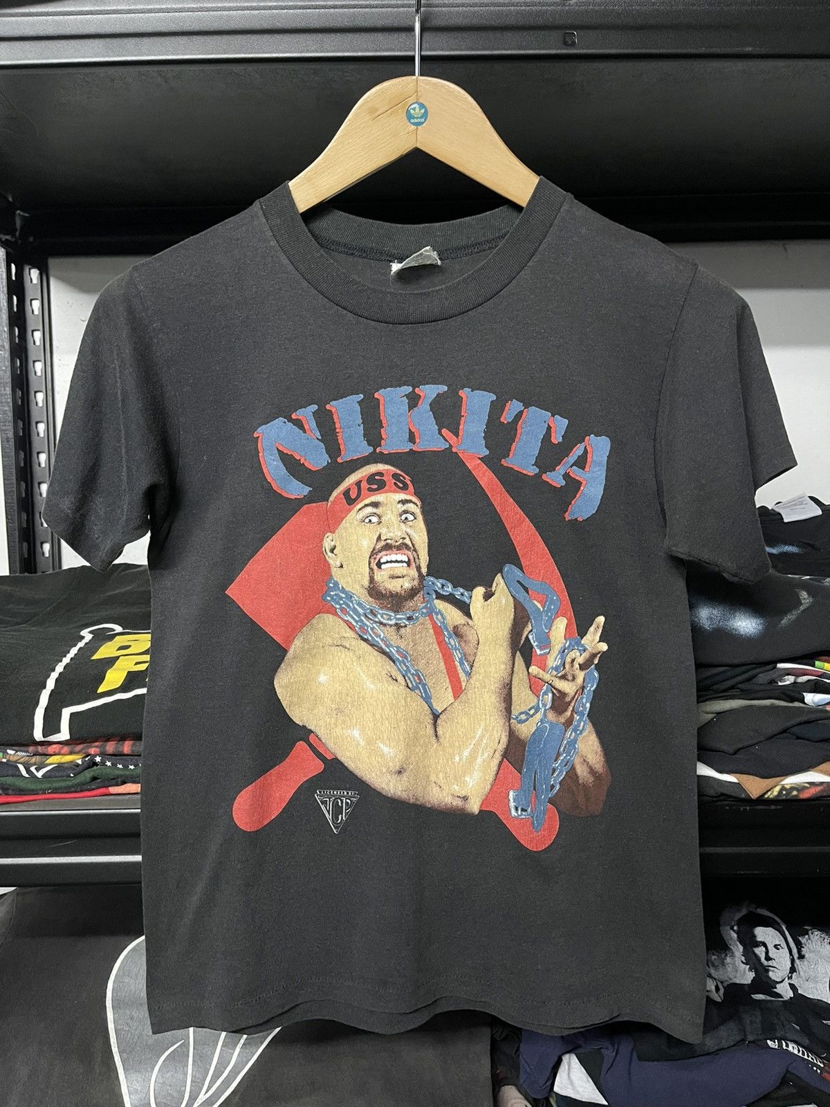 Vintage Very Rare Vintage 80s Nikita Koloff Wrestler Wwf Tee Size US S / EU 44-46 / 1 - 1 Thumbnail