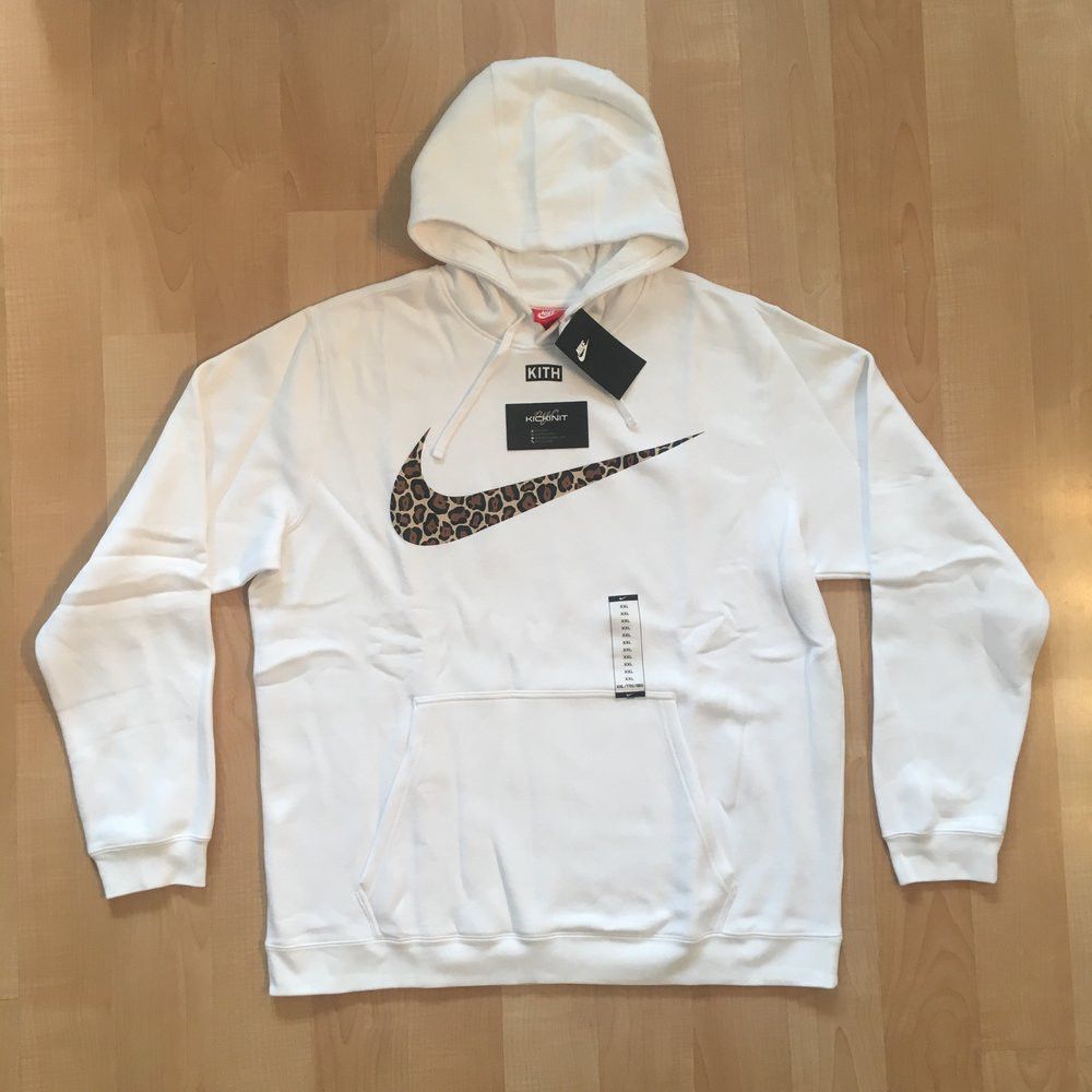 Nike animal print swoosh hoodie on sale