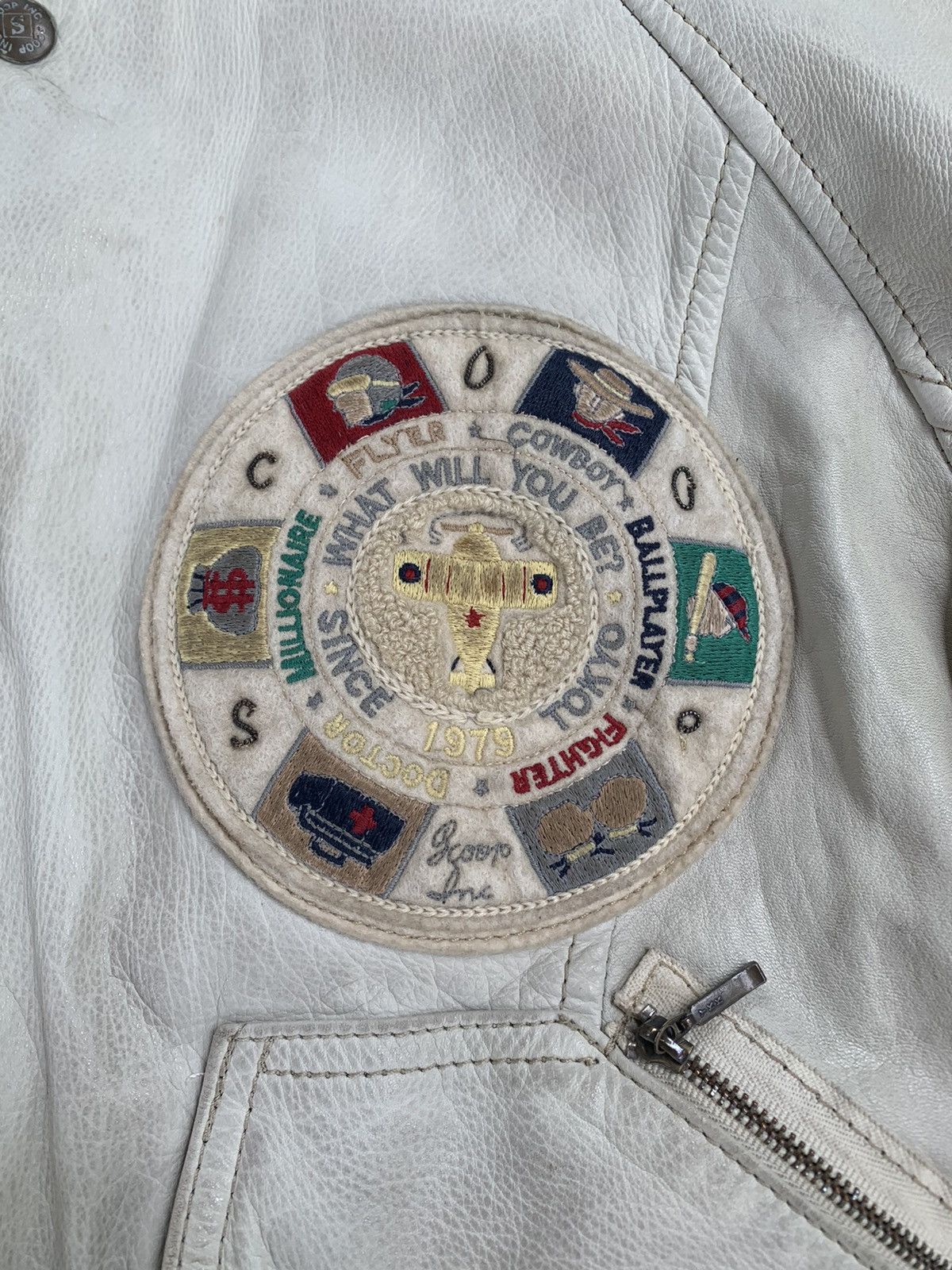 Leather × Vintage Vintage Scoop Is Champ Leather Jacket Size US M / EU 48-50 / 2 - 6 Thumbnail