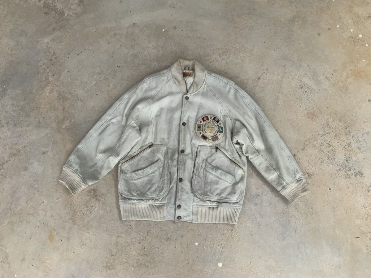Leather × Vintage Vintage Scoop Is Champ Leather Jacket Size US M / EU 48-50 / 2 - 1 Thumbnail