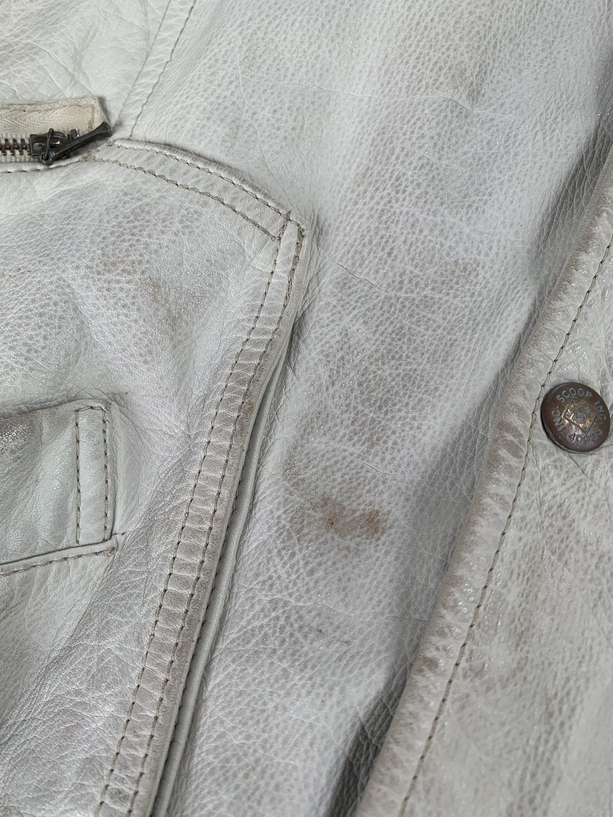 Leather × Vintage Vintage Scoop Is Champ Leather Jacket Size US M / EU 48-50 / 2 - 7 Thumbnail