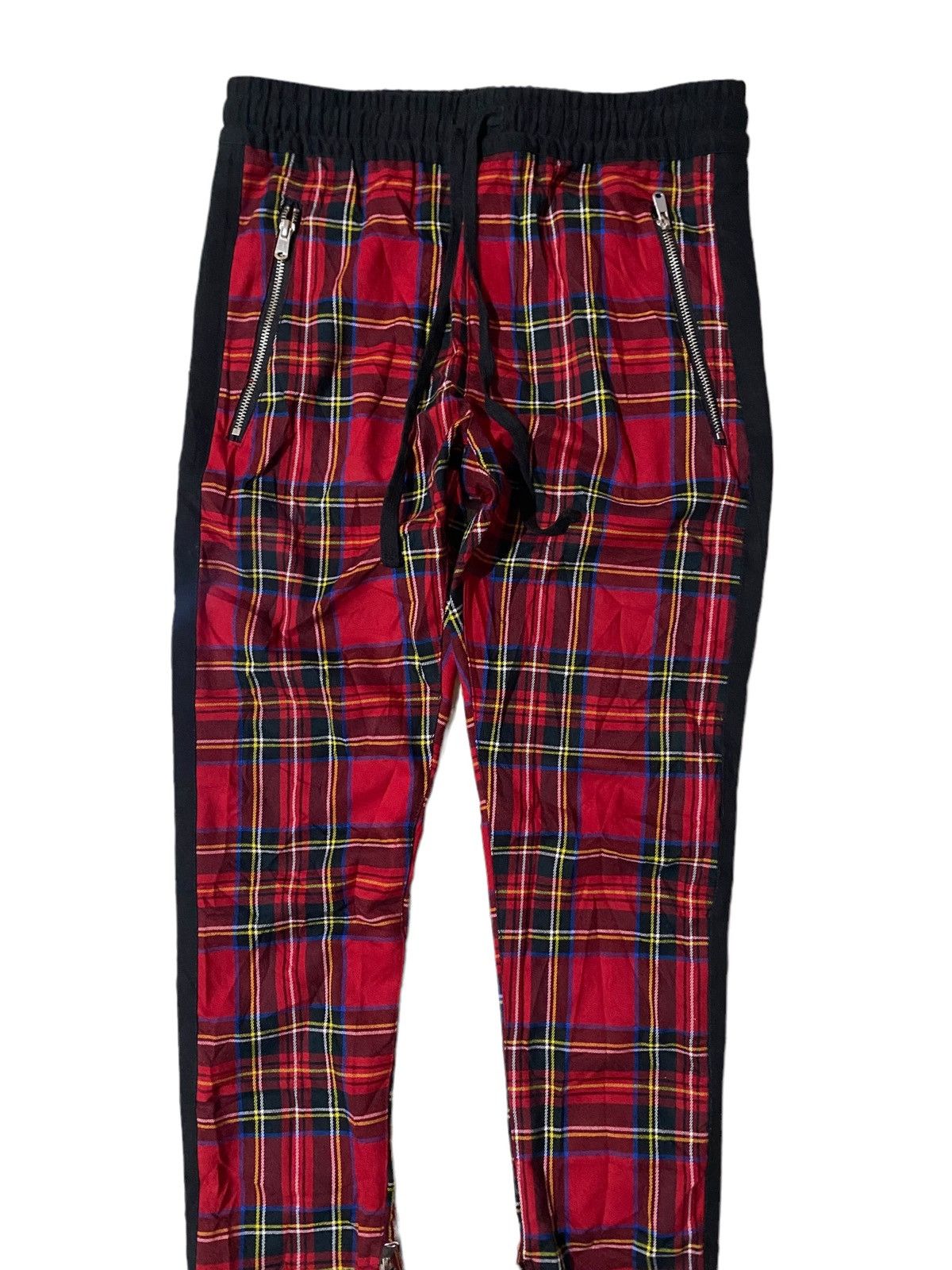 Forever 21 Japanese Forever 21Men Red Tartan Jogger Pant Size US 30 / EU 46 - 6 Thumbnail
