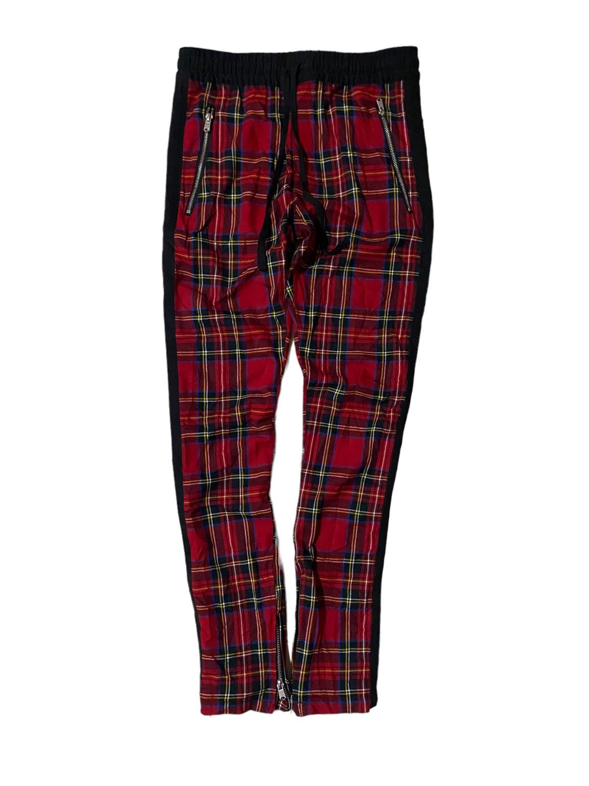 Forever 21 Japanese Forever 21Men Red Tartan Jogger Pant Size US 30 / EU 46 - 7 Thumbnail