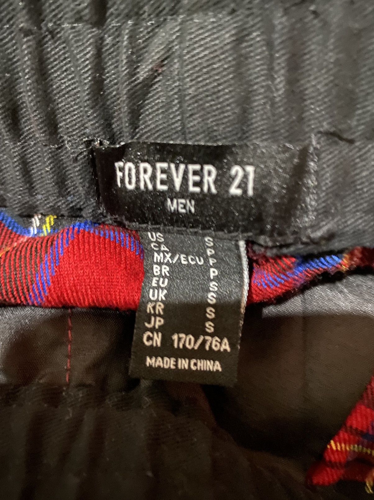Forever 21 Japanese Forever 21Men Red Tartan Jogger Pant Size US 30 / EU 46 - 8 Thumbnail
