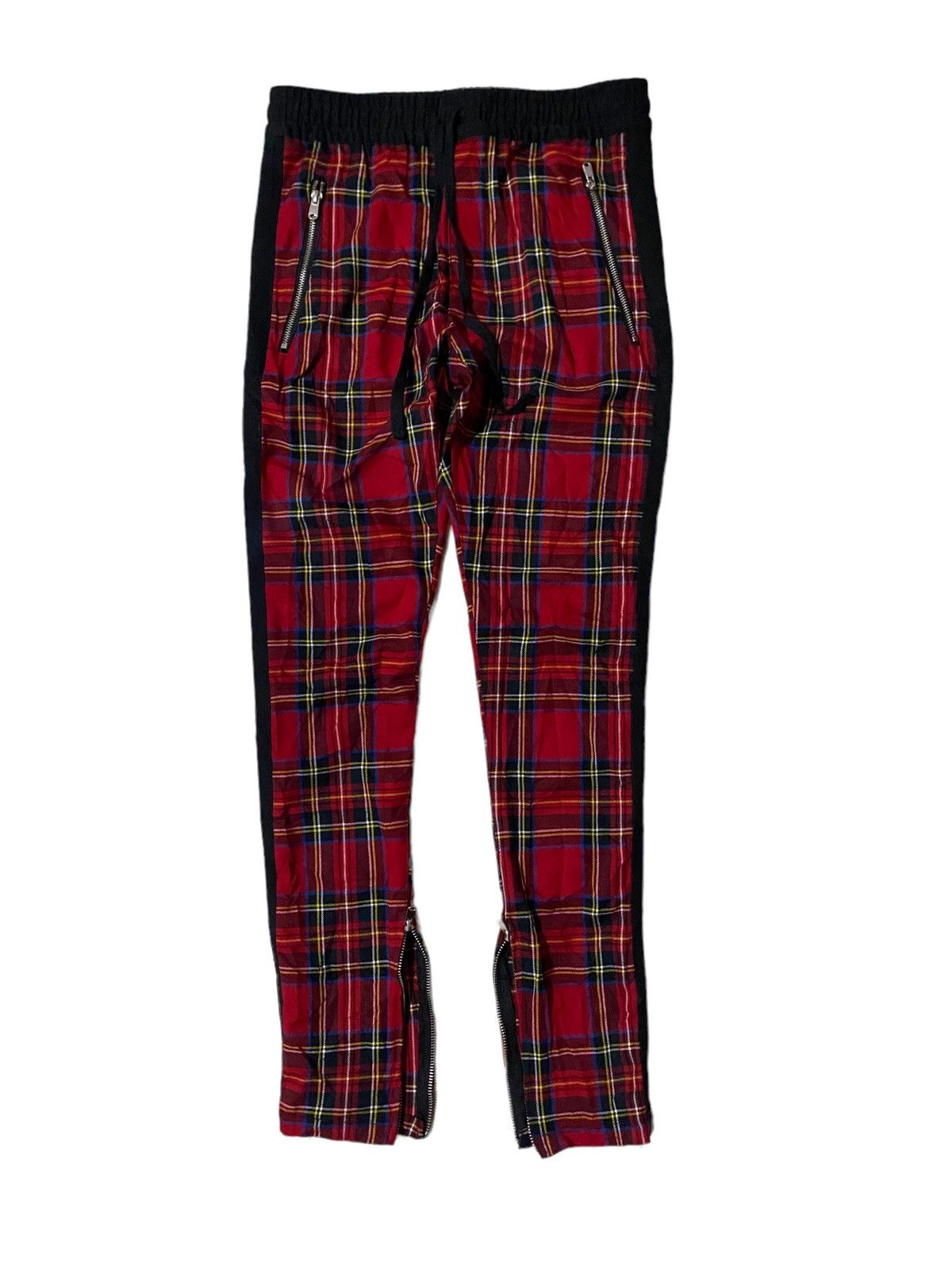 Forever 21 Japanese Forever 21Men Red Tartan Jogger Pant Size US 30 / EU 46 - 2 Thumbnail