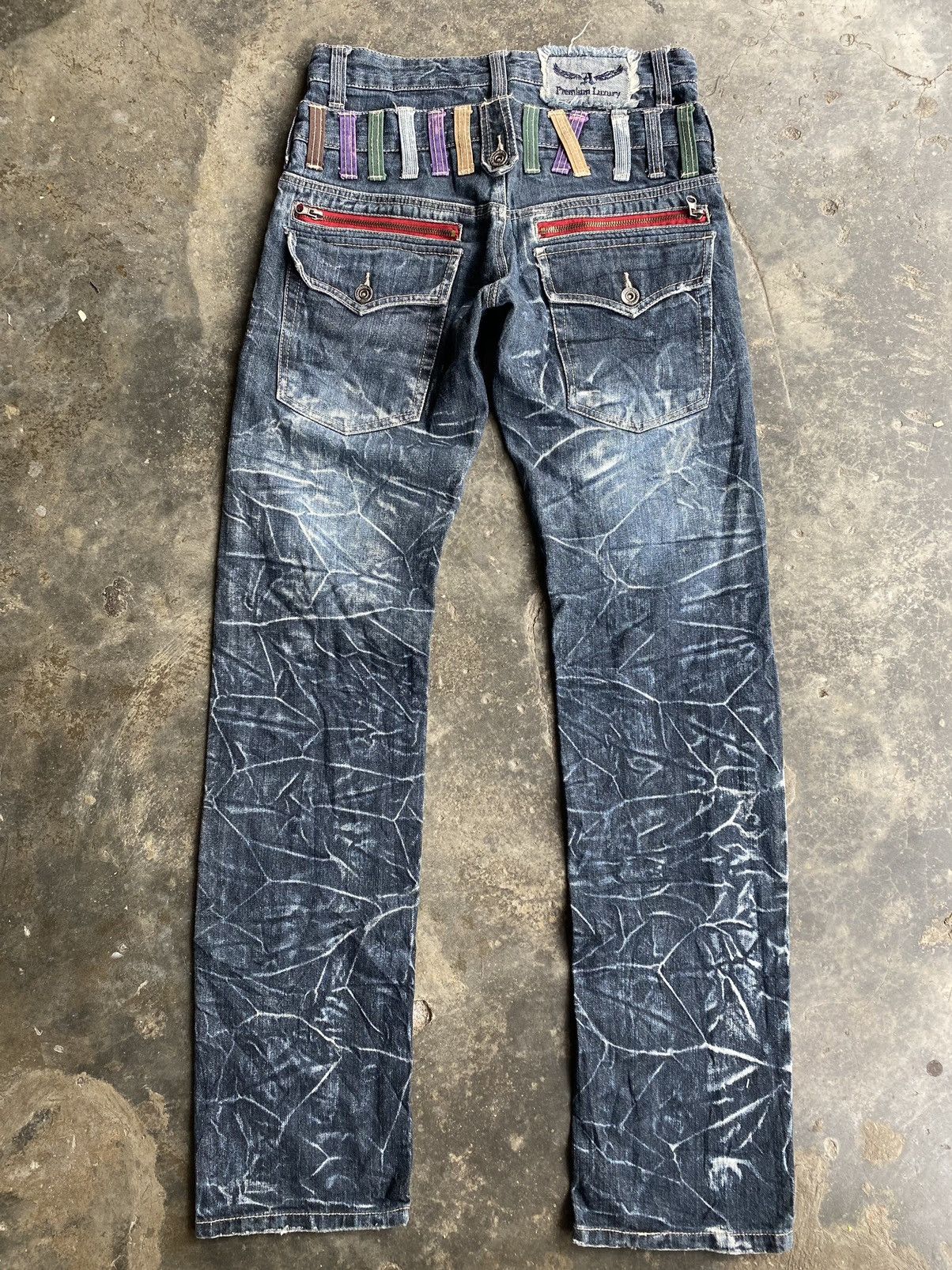 Japanese Brand × Vintage Anfui Double Waist Jeans Size US 30 / EU 46 - 2 Thumbnail