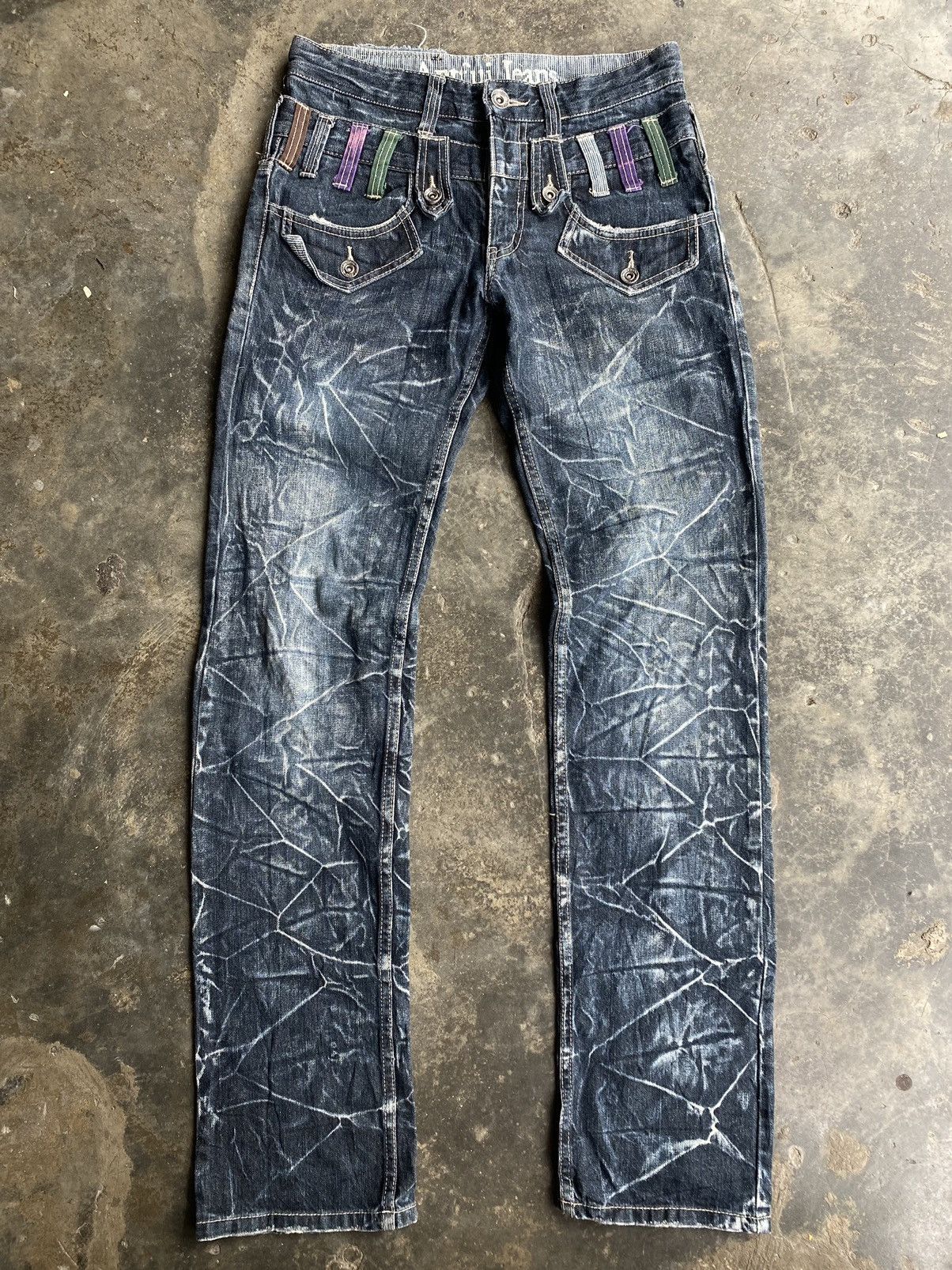 Japanese Brand × Vintage Anfui Double Waist Jeans Size US 30 / EU 46 - 1 Thumbnail
