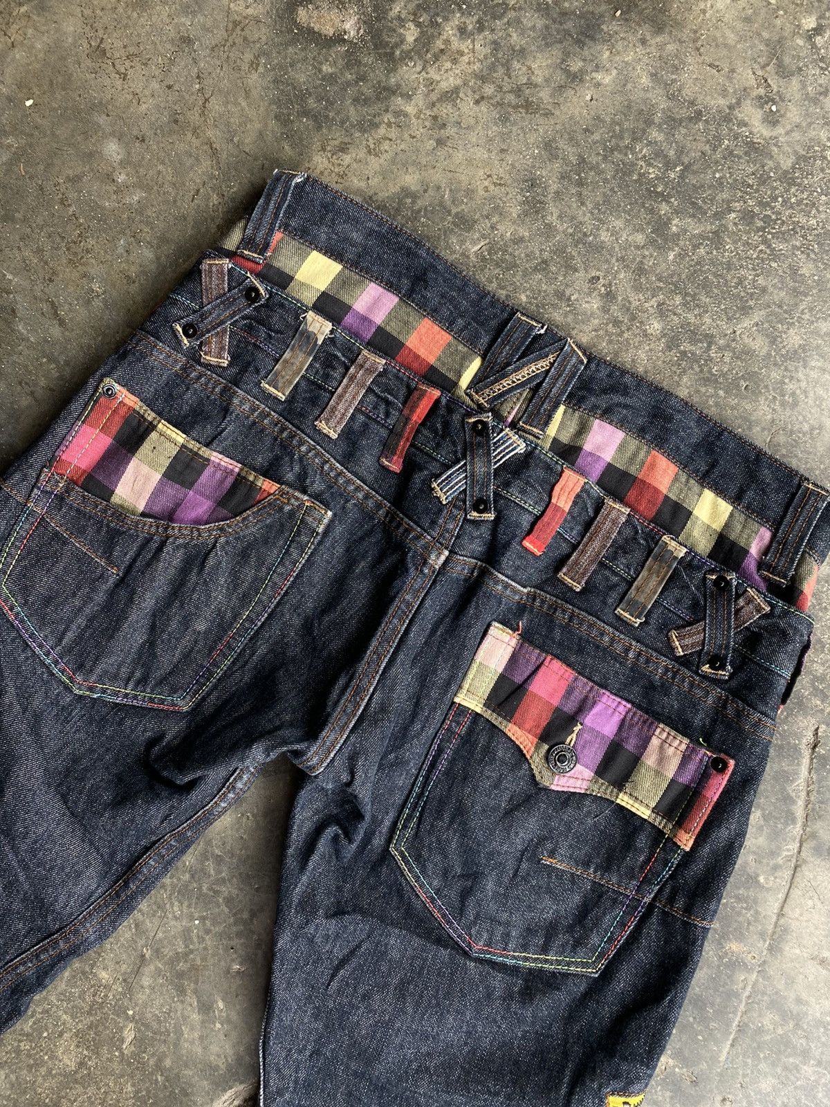 Japanese Brand × Vintage Dominate Handcrafted Double Waits Jeans Size US 35 - 5 Thumbnail
