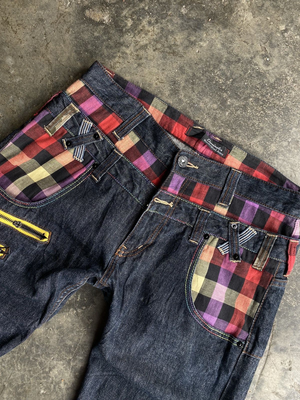 Japanese Brand × Vintage Dominate Handcrafted Double Waits Jeans Size US 35 - 4 Thumbnail