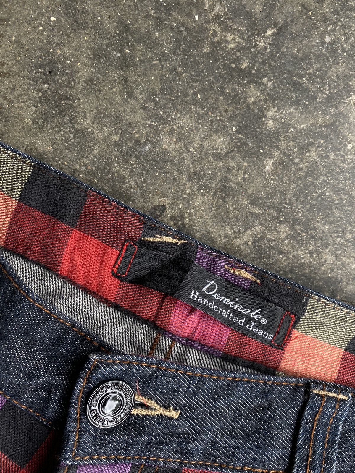 Japanese Brand × Vintage Dominate Handcrafted Double Waits Jeans Size US 35 - 3 Thumbnail