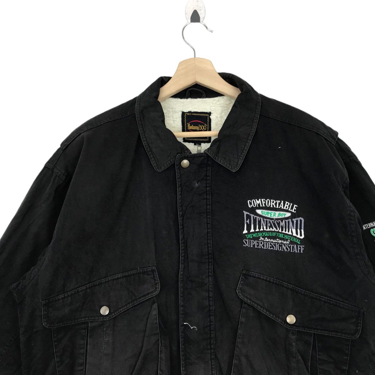 Botany 500 × Vintage Vintage BOTANY 500 Jacket Staff Only Big Logo Embroidery Size US L / EU 52-54 / 3 - 2 Thumbnail