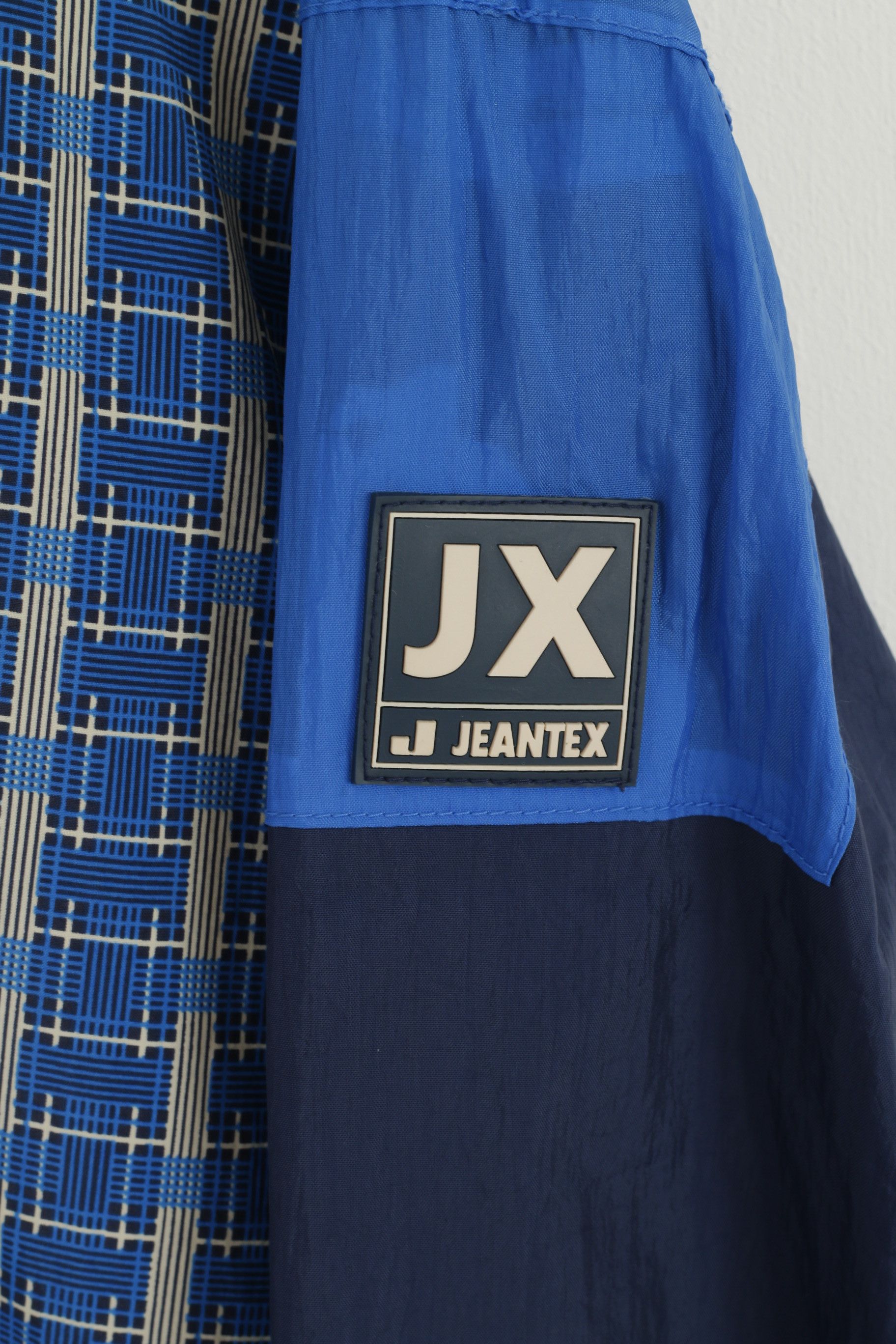 Vintage Jeantex Men XL 46/48 Jacket Blue Hooded Nylon 5356 Size US XL / EU 56 / 4 - 5 Thumbnail