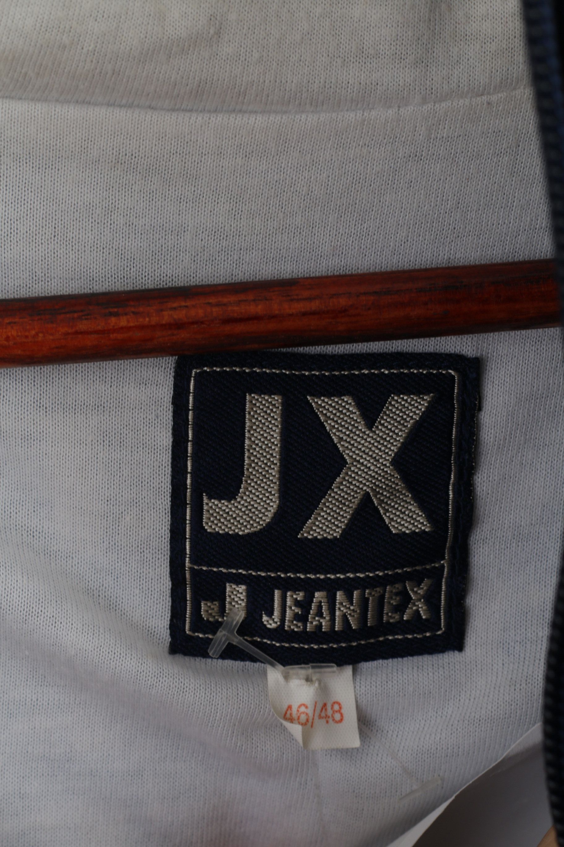 Vintage Jeantex Men XL 46/48 Jacket Blue Hooded Nylon 5356 Size US XL / EU 56 / 4 - 6 Thumbnail