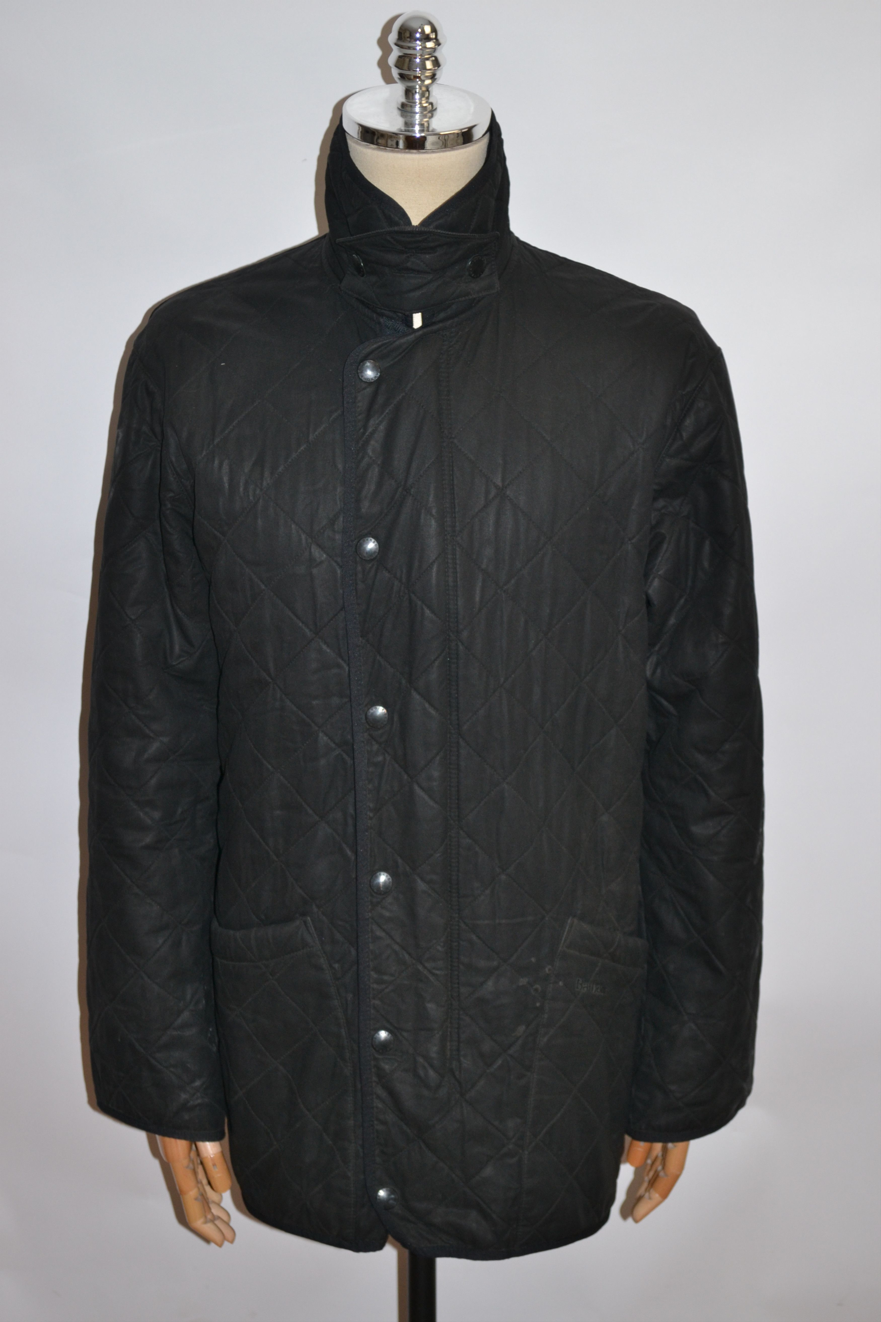 Barbour Mens BARBOUR POLARQUILT DURACOTTON Black Jacke | Grailed