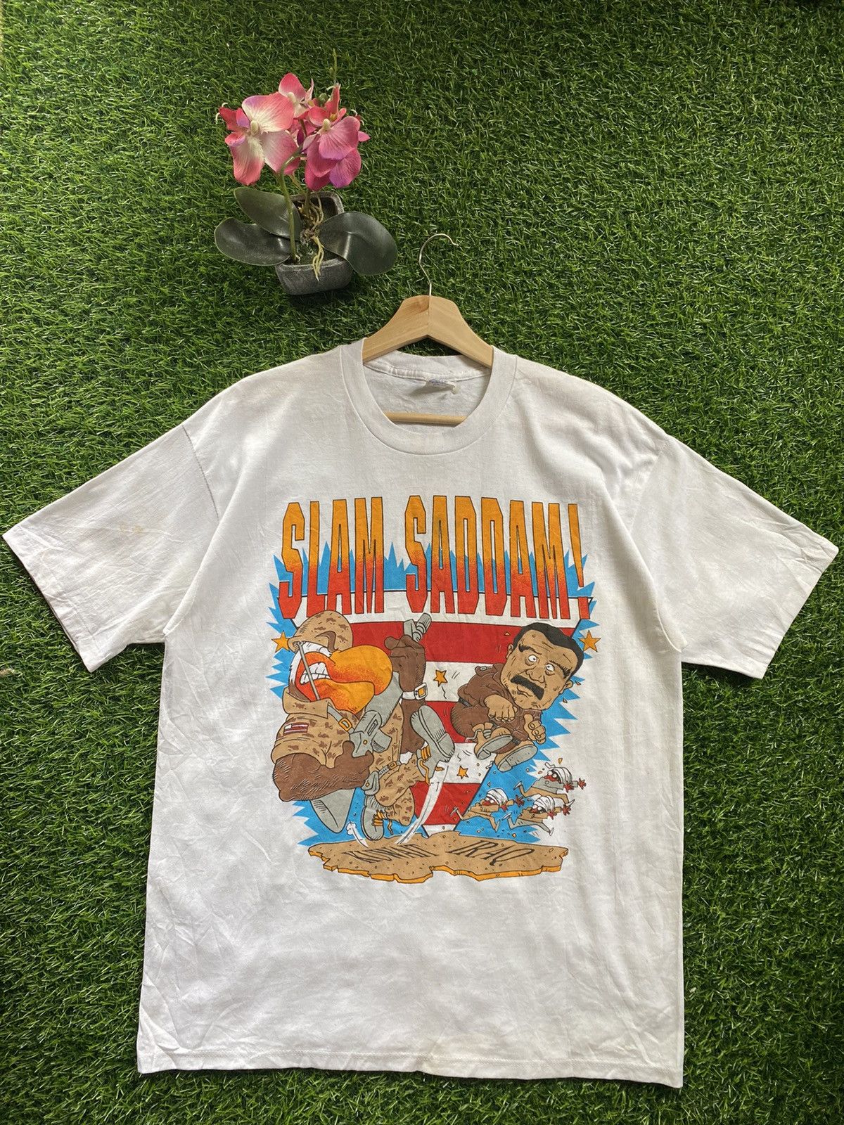 Vintage Vintage Slam Saddam Size US XL / EU 56 / 4 - 1 Thumbnail