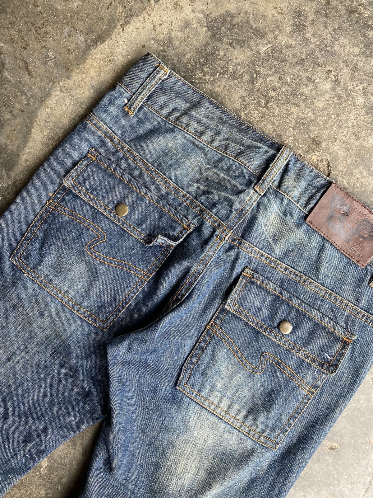 Japanese Brand Bushpants Flare Jeans Size US 31 - 5 Thumbnail