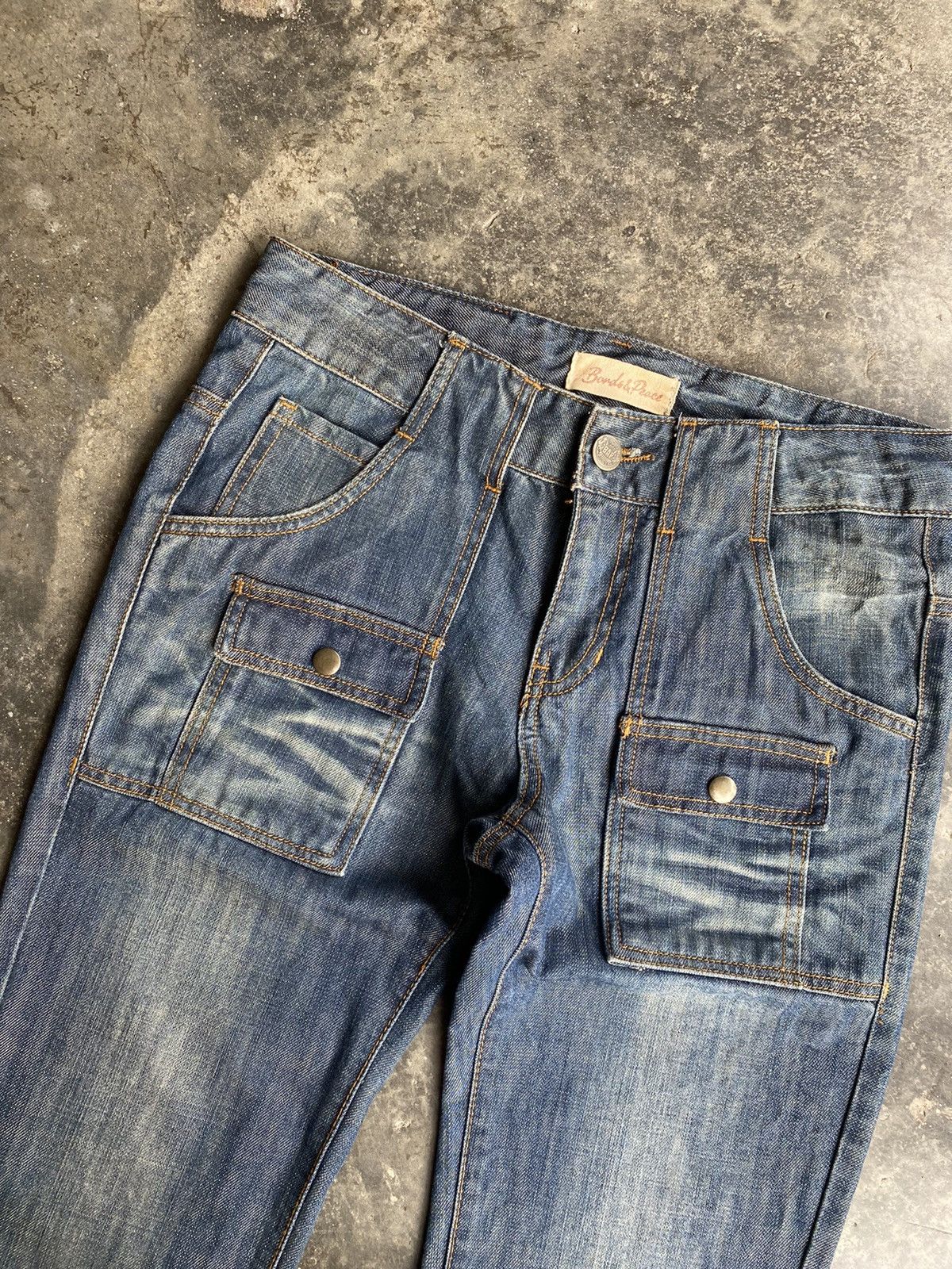 Japanese Brand Bushpants Flare Jeans Size US 31 - 3 Thumbnail