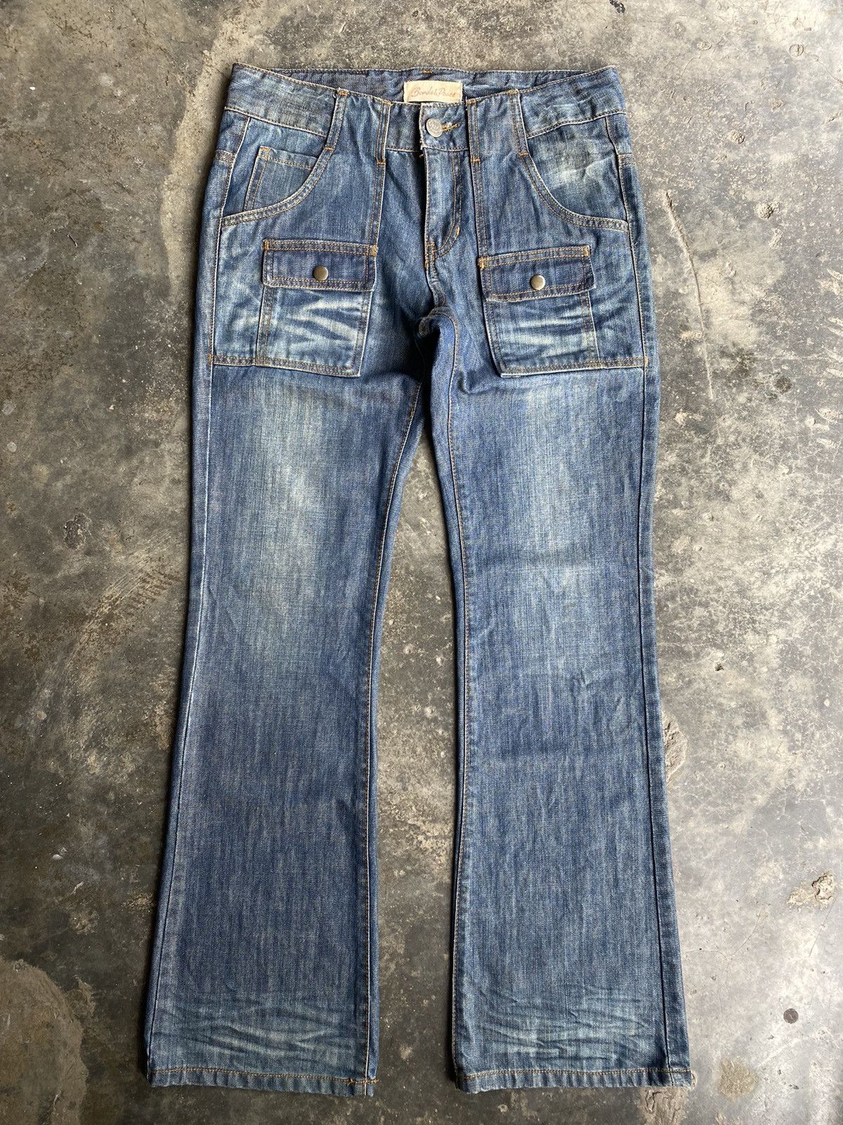 Japanese Brand Bushpants Flare Jeans Size US 31 - 1 Thumbnail