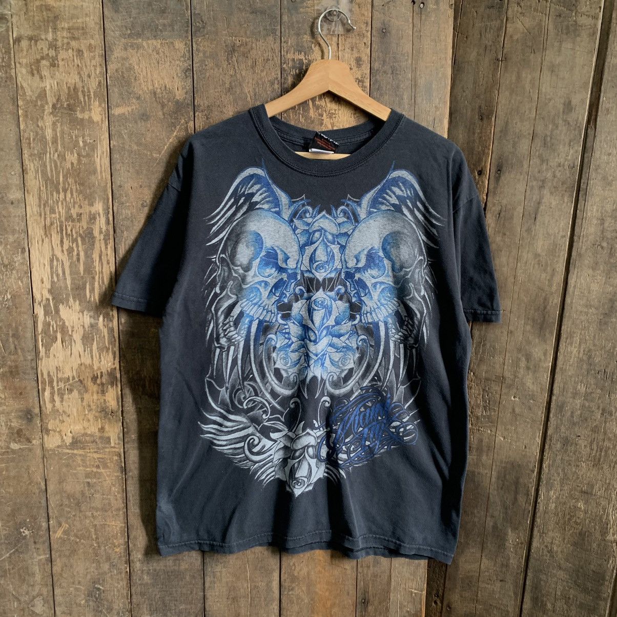Japanese Brand Miami Ink Print TShirt Size US L / EU 52-54 / 3 - 8 Thumbnail