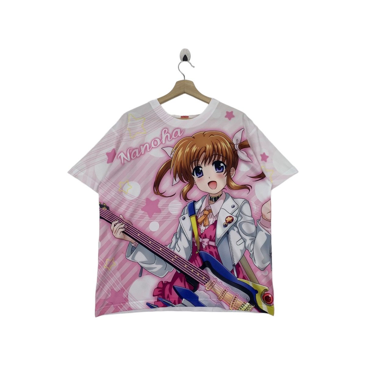 Anime × Japanese Brand Rare!! MAGICAL GIRL LYRICAL NANOHA overprint anime jersey Size US L / EU 52-54 / 3 - 1 Thumbnail