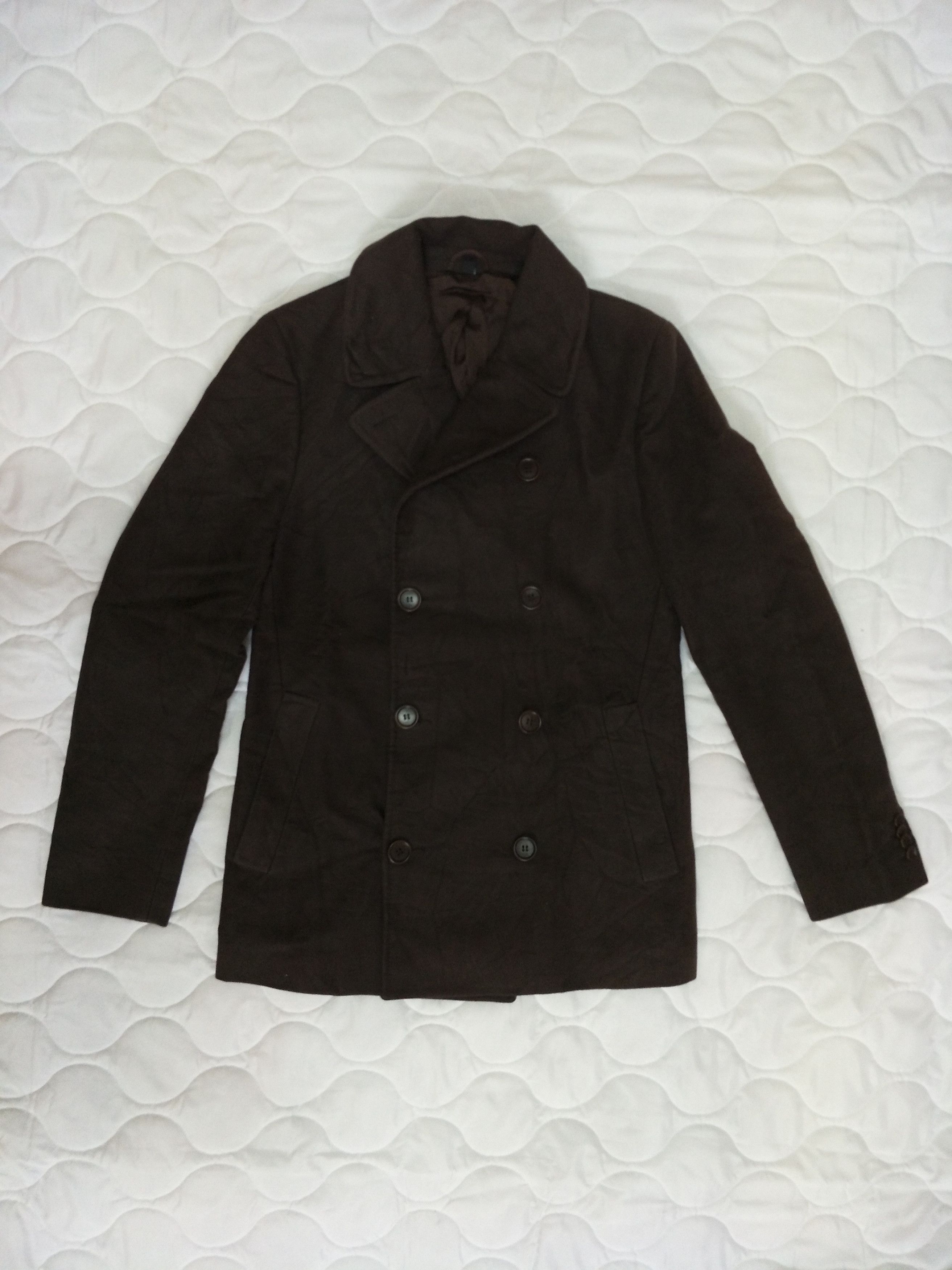 Helmut Lang Moleskin Helmut Lang 1990’s Rare Double Breasted Coat Size US S / EU 44-46 / 1 - 1 Thumbnail