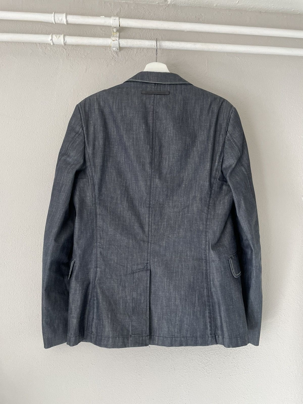 Jean Paul Gaultier SS08 Dark Blue Denim Blazer Size US M / EU 48-50 / 2 - 2 Thumbnail