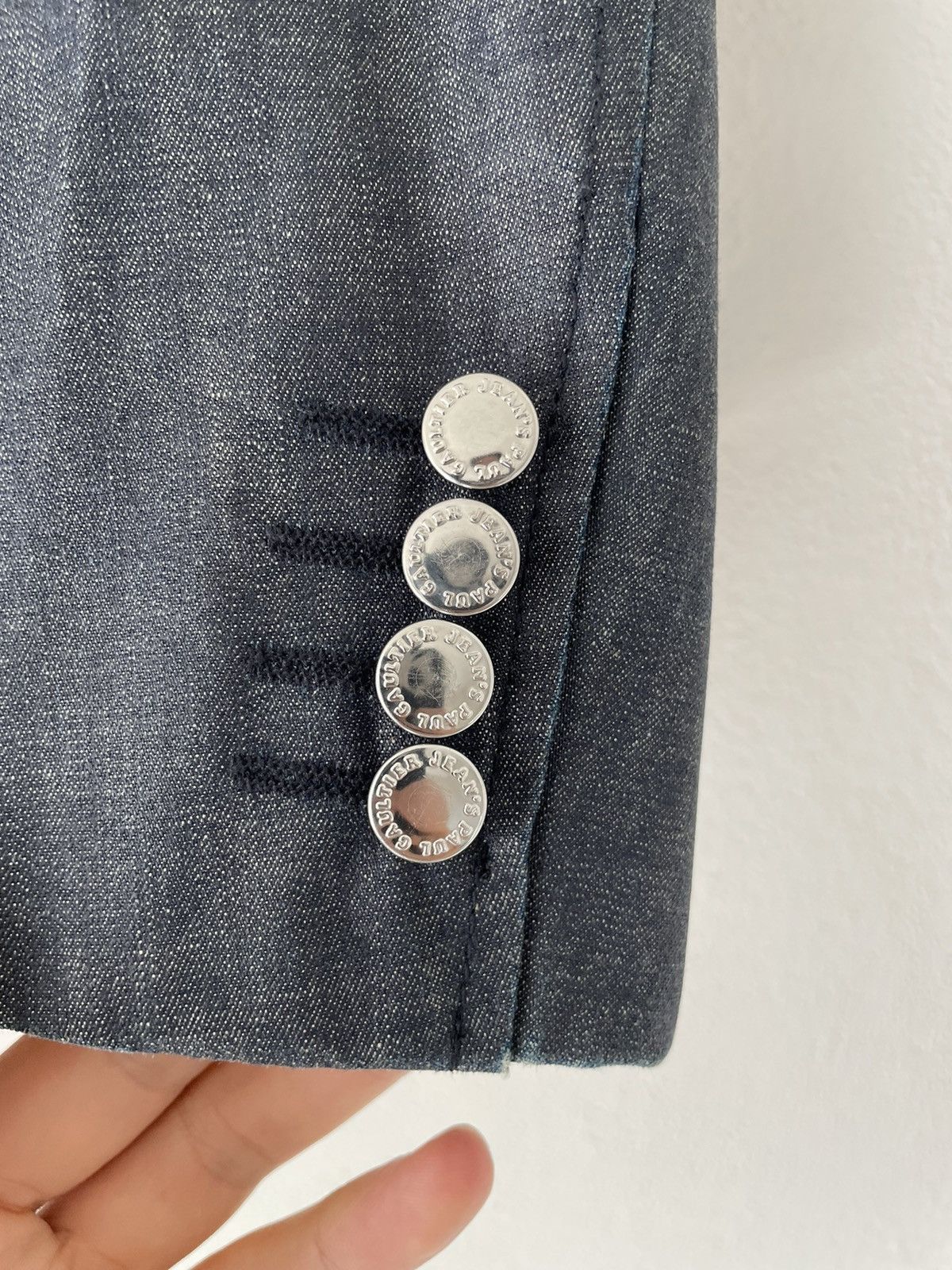Jean Paul Gaultier SS08 Dark Blue Denim Blazer Size US M / EU 48-50 / 2 - 4 Thumbnail