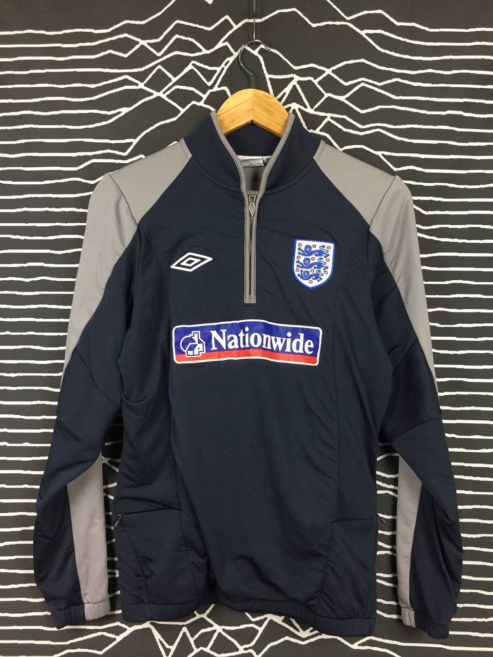 Umbro Vtg England FA Umbro Nationwide Training Half Zip Tshirt Size US S / EU 44-46 / 1 - 1 Thumbnail