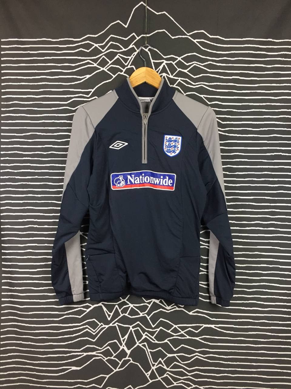 Umbro Vtg England FA Umbro Nationwide Training Half Zip Tshirt Size US S / EU 44-46 / 1 - 2 Thumbnail
