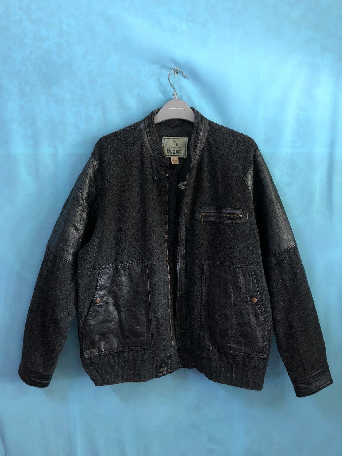 Bugatti cowhide bugatti biker casual #1889 Size US L / EU 52-54 / 3 - 4 Thumbnail