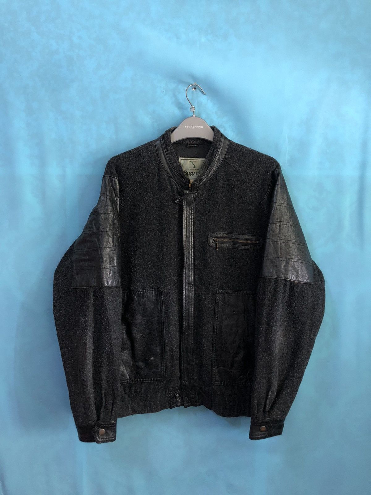 Bugatti cowhide bugatti biker casual #1889 Size US L / EU 52-54 / 3 - 1 Thumbnail