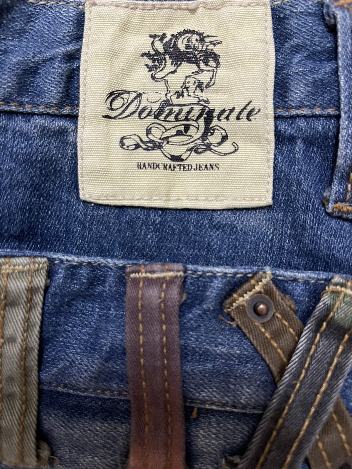 Designer × Japanese Brand Japanese Brand Dominate Double Waist Distressed Jeans Size US 31 - 4 Thumbnail
