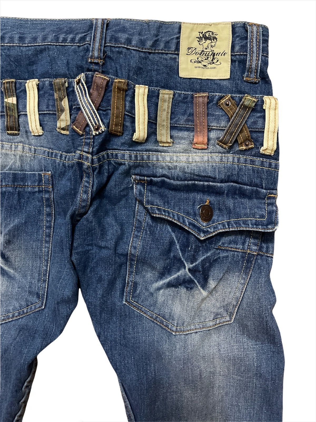 Designer × Japanese Brand Japanese Brand Dominate Double Waist Distressed Jeans Size US 31 - 3 Thumbnail