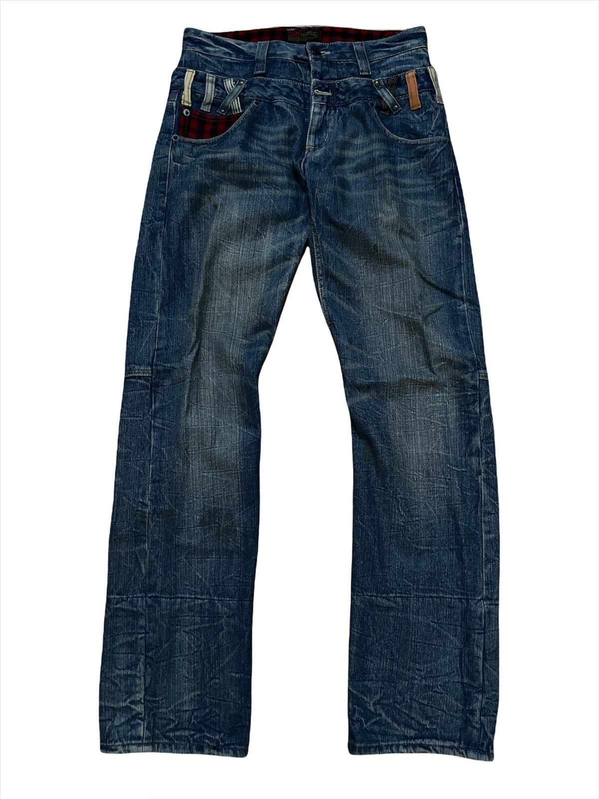 Designer × Japanese Brand 🔥Japanese Brand🔥 Double Waist Denim Jeans Size US 30 / EU 46 - 1 Thumbnail