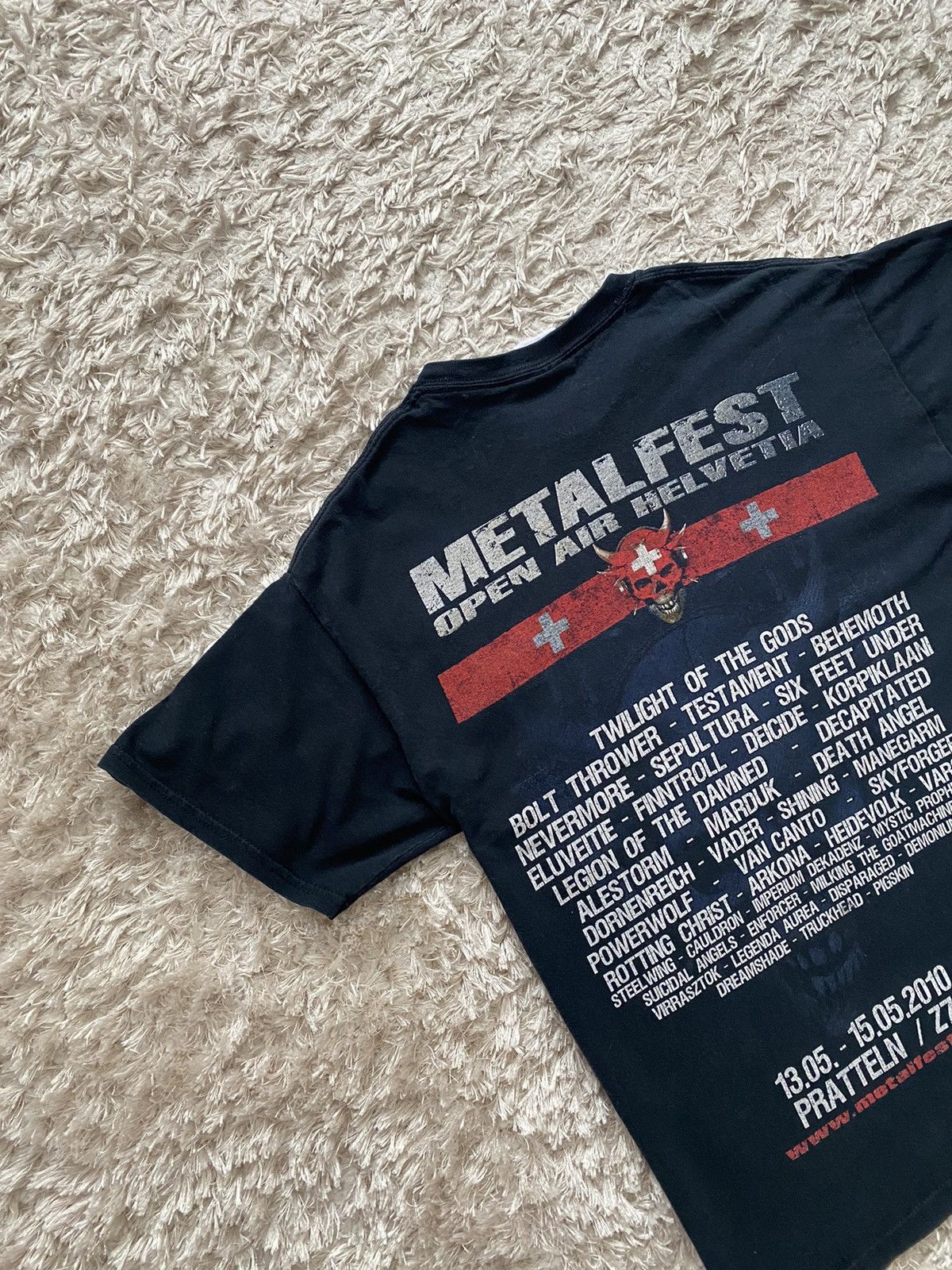 Band Tees × Vintage Rare vintage t-shirt metalfest open air Helvetia 2010 Size US M / EU 48-50 / 2 - 6 Thumbnail