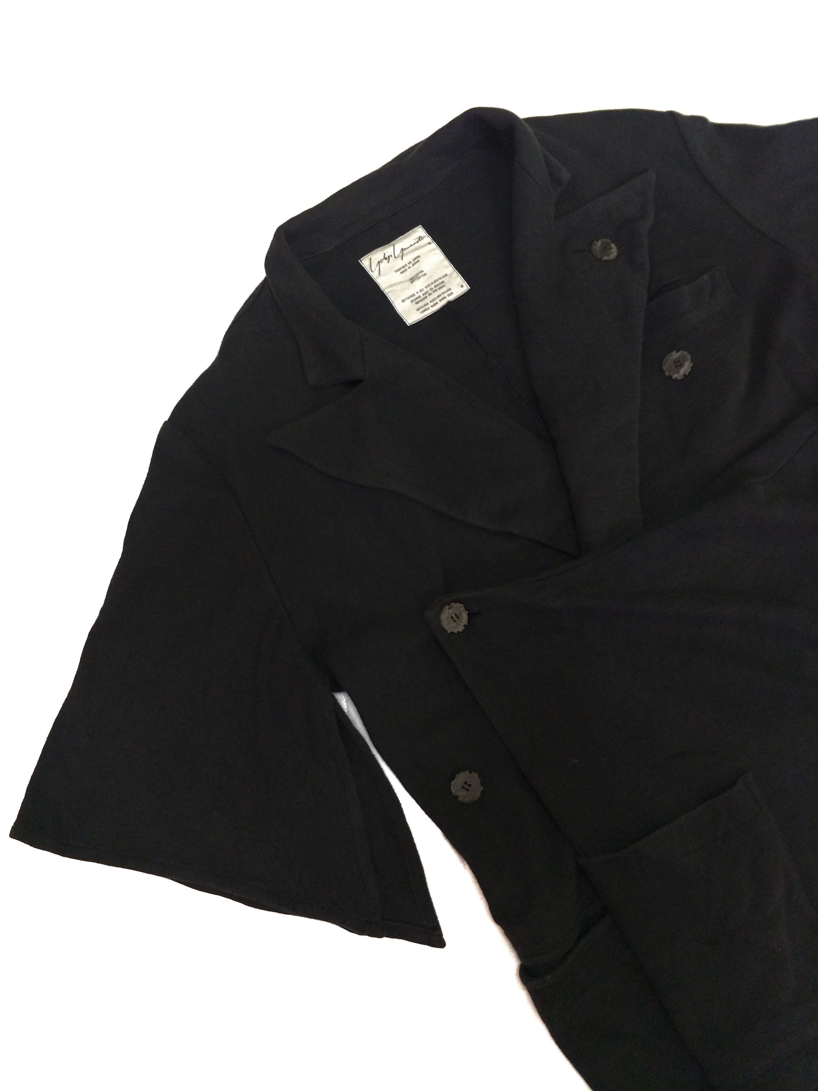 Yohji Yamamoto Yohji Yamamoto Asymmetric Bondage Sweat Cardigan Vintage Size US M / EU 48-50 / 2 - 2 Thumbnail