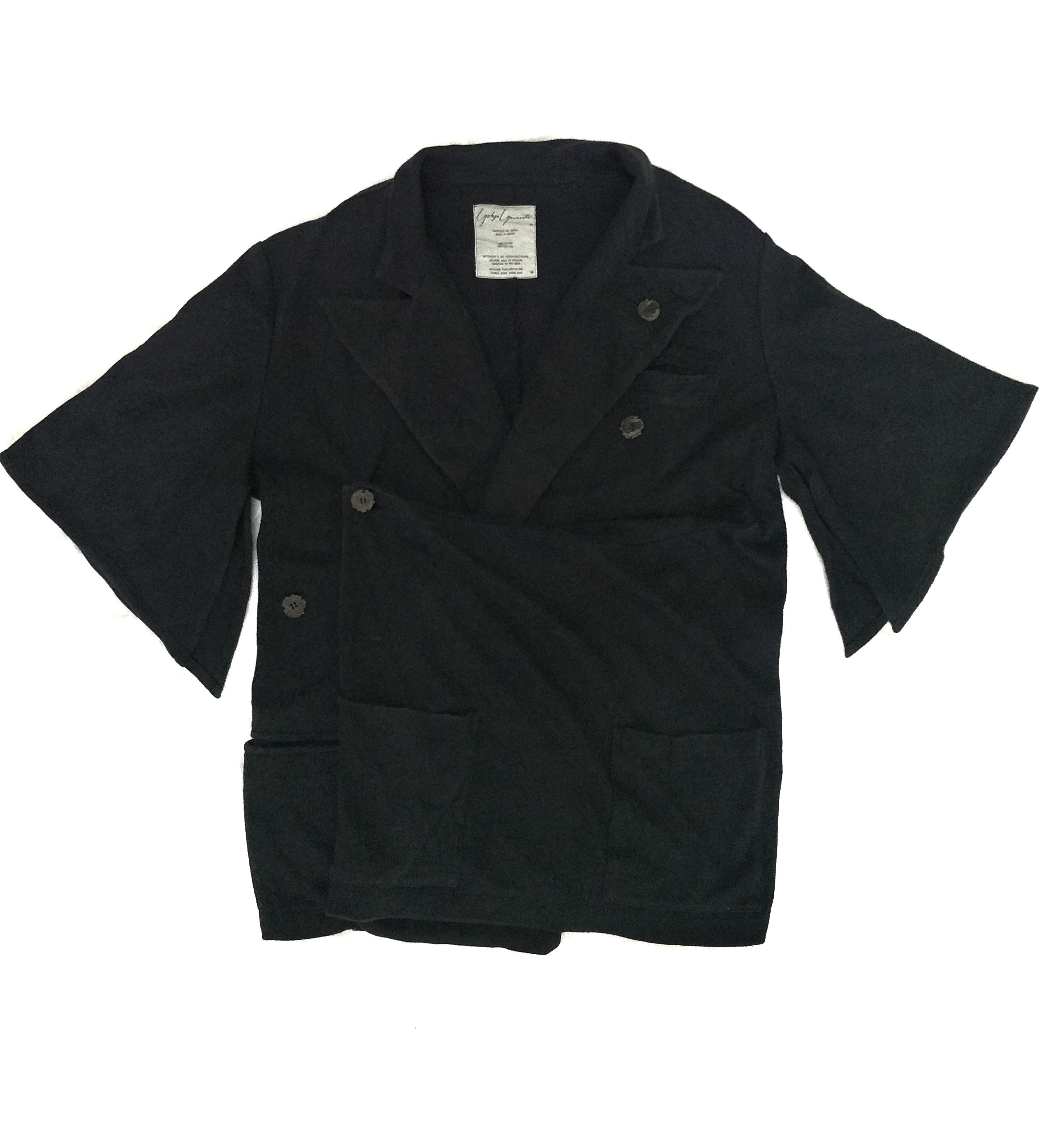 Yohji Yamamoto Yohji Yamamoto Asymmetric Bondage Sweat Cardigan Vintage Size US M / EU 48-50 / 2 - 1 Thumbnail