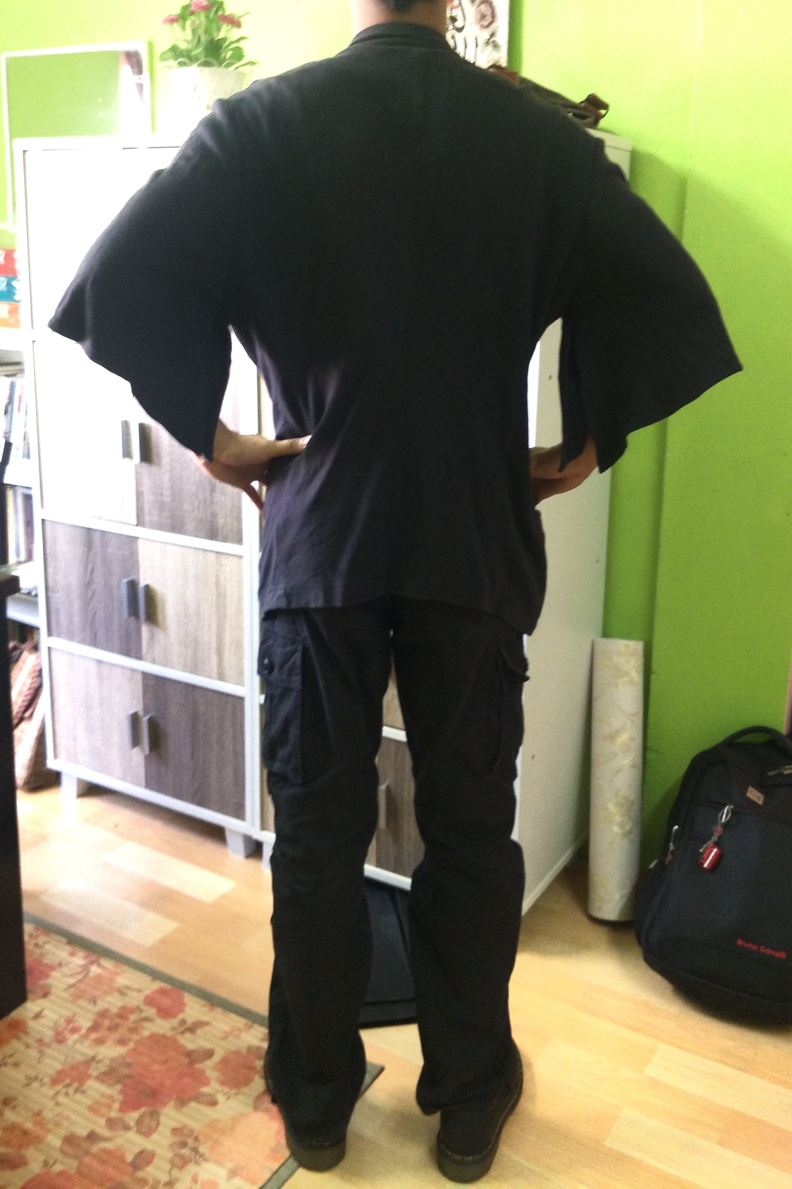 Yohji Yamamoto Yohji Yamamoto Asymmetric Bondage Sweat Cardigan Vintage Size US M / EU 48-50 / 2 - 10 Thumbnail
