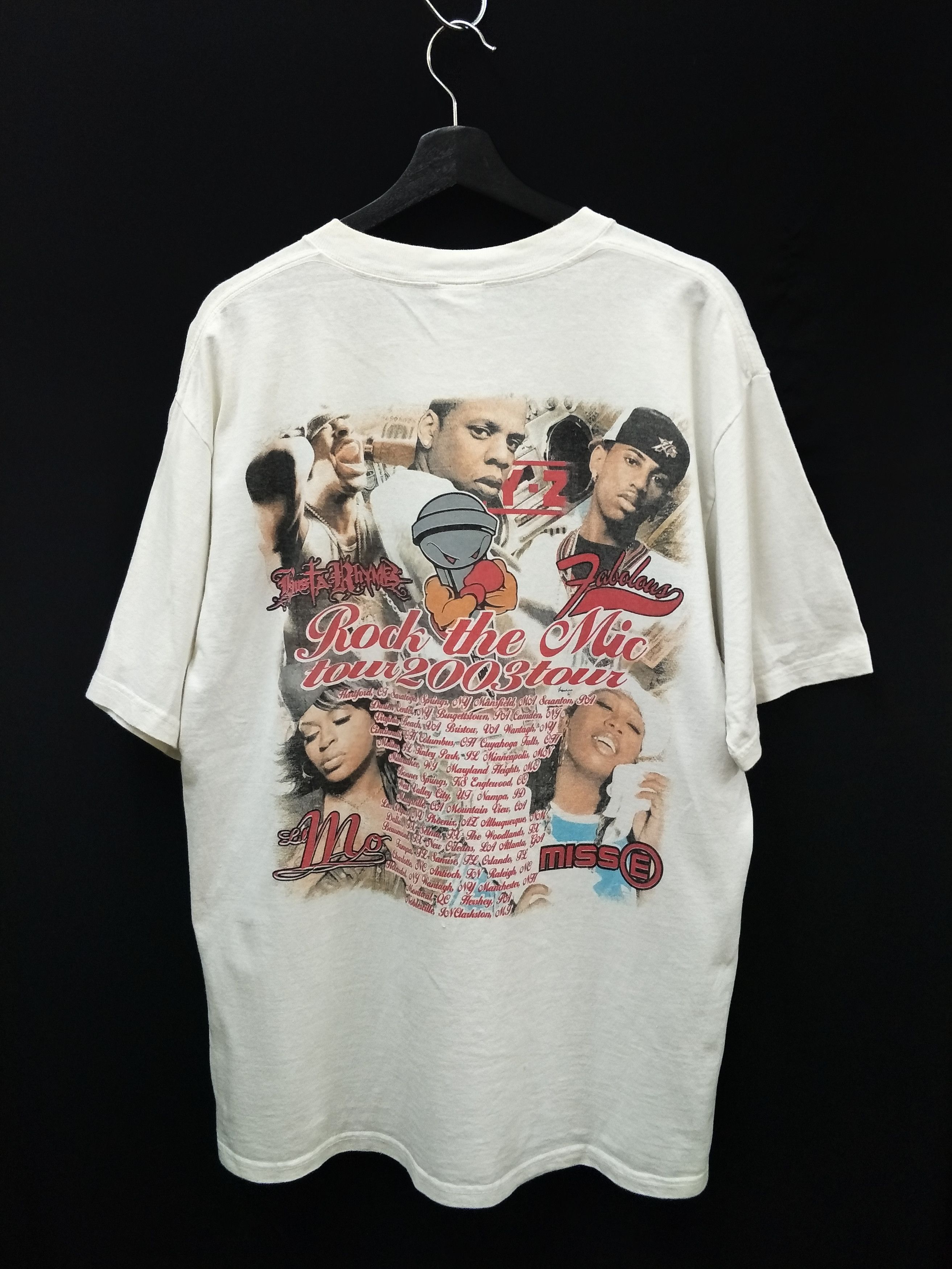 Band Tees Vintage Rock The Mic Jay-Z 50 Cent Tour 2003 Rap Tee Size US L / EU 52-54 / 3 - 2 Thumbnail