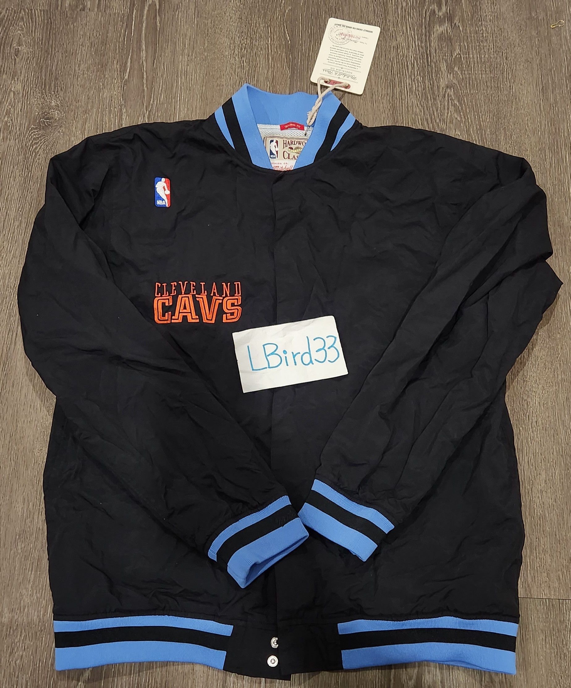 Cleveland cavaliers cavs nba warmup jacket kemp sz L