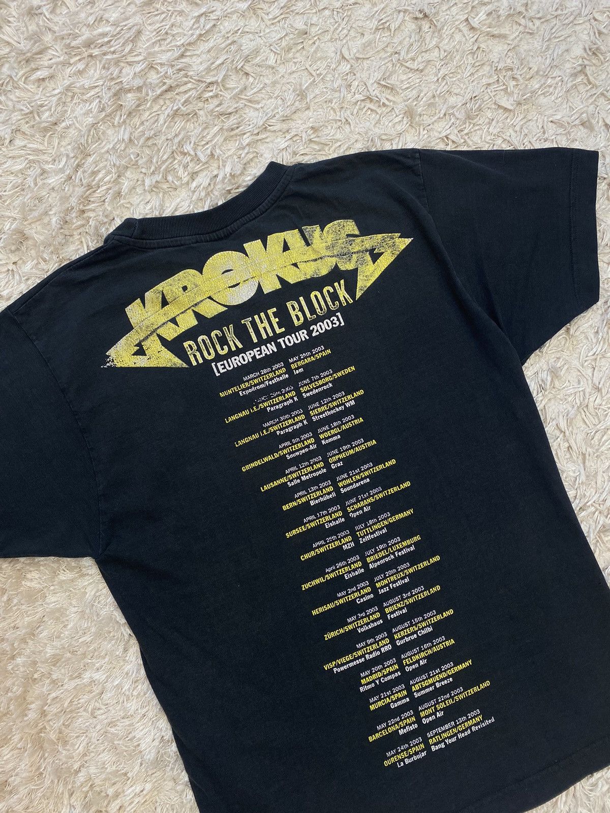 Band Tees × Vintage Rare vintage shirt Krokus rock the block European tour 2003 Size US S / EU 44-46 / 1 - 6 Thumbnail