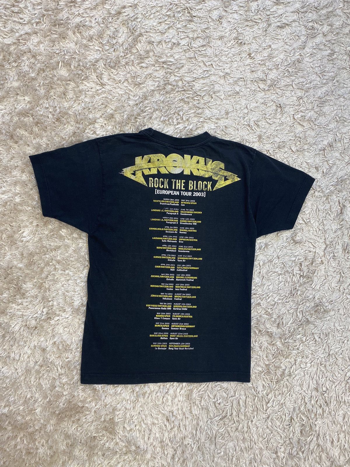 Band Tees × Vintage Rare vintage shirt Krokus rock the block European tour 2003 Size US S / EU 44-46 / 1 - 7 Thumbnail