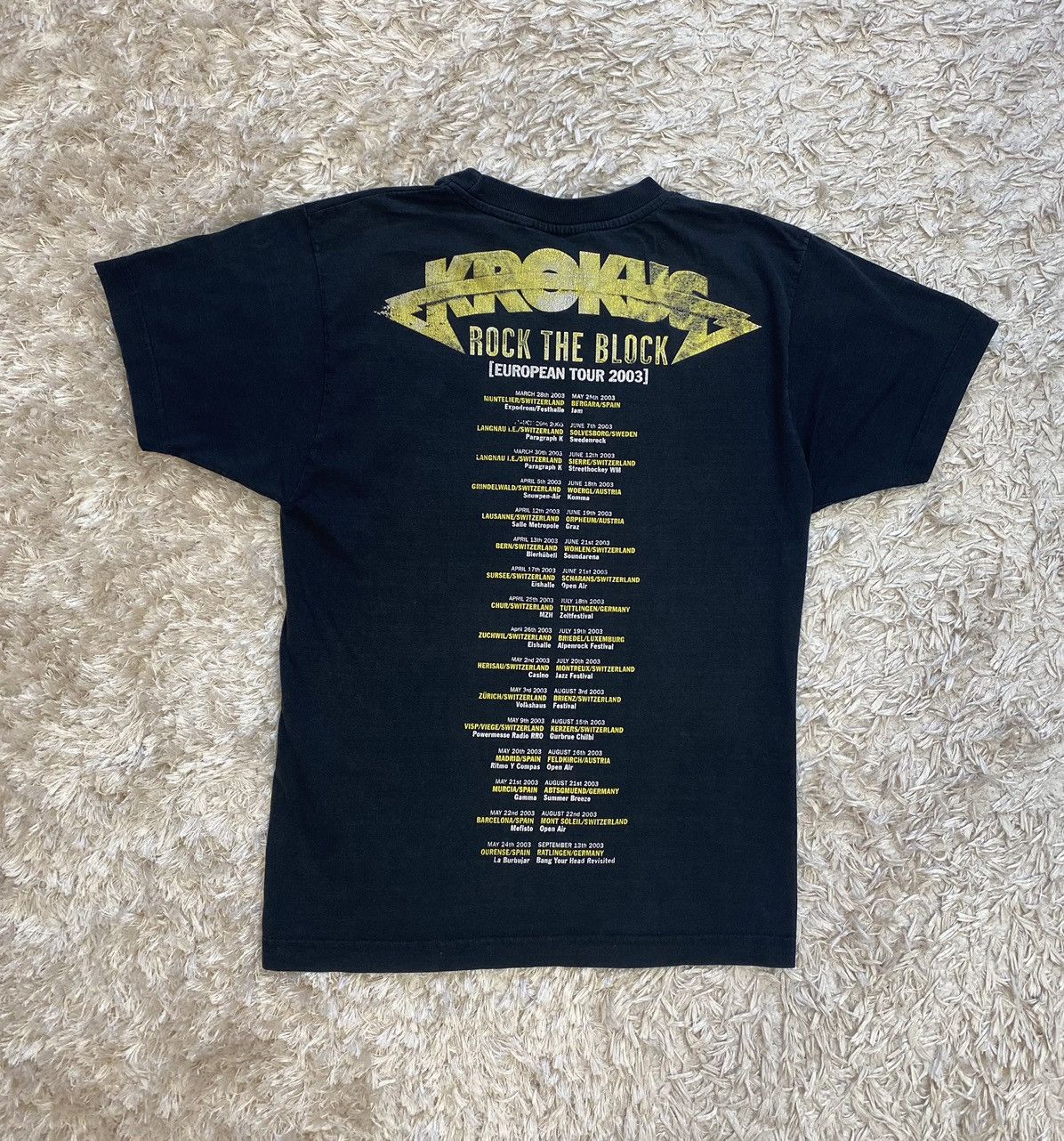 Band Tees × Vintage Rare vintage shirt Krokus rock the block European tour 2003 Size US S / EU 44-46 / 1 - 5 Thumbnail