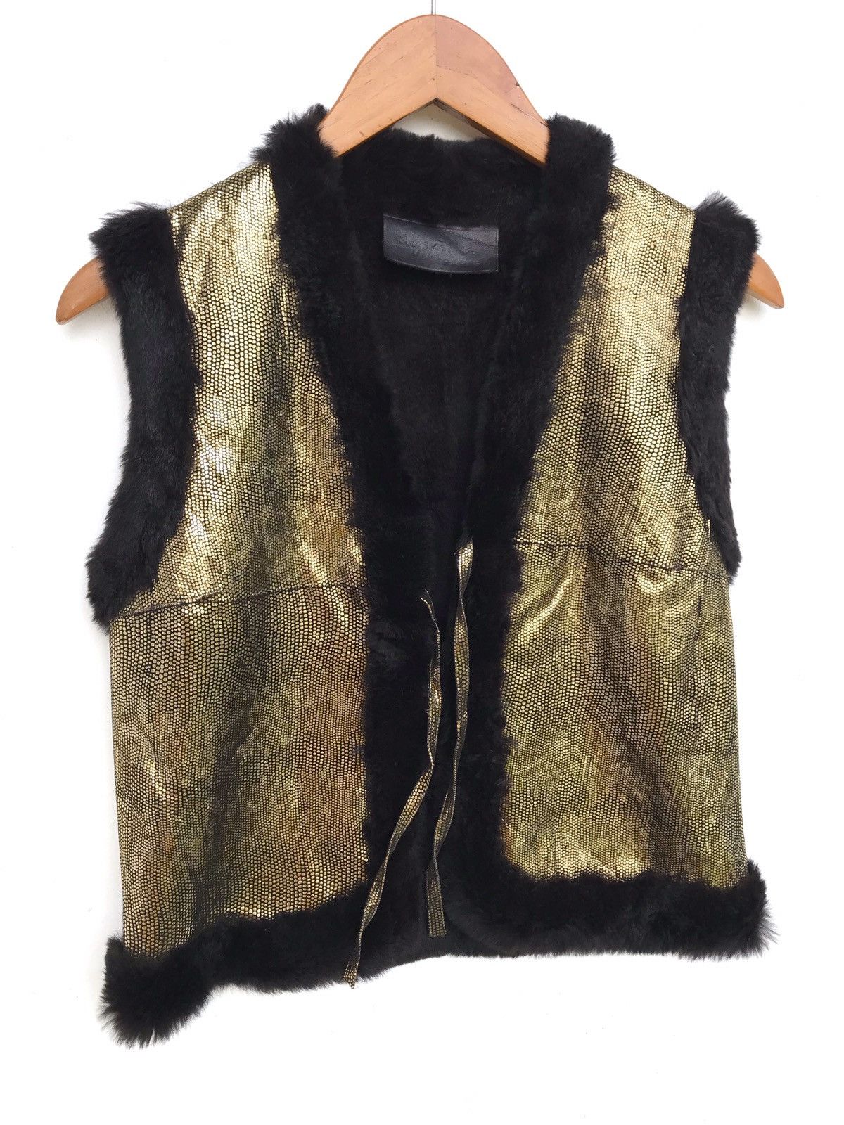agnes b. Agnes B Rabbit Fur Luxury Vest Jacket Size S / US 4 / IT 40 - 3 Thumbnail