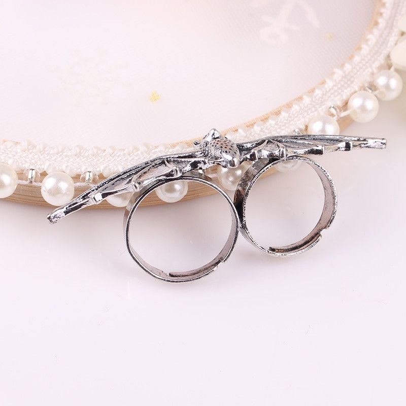Jewelry Double Finger Ring Size ONE SIZE - 6 Thumbnail